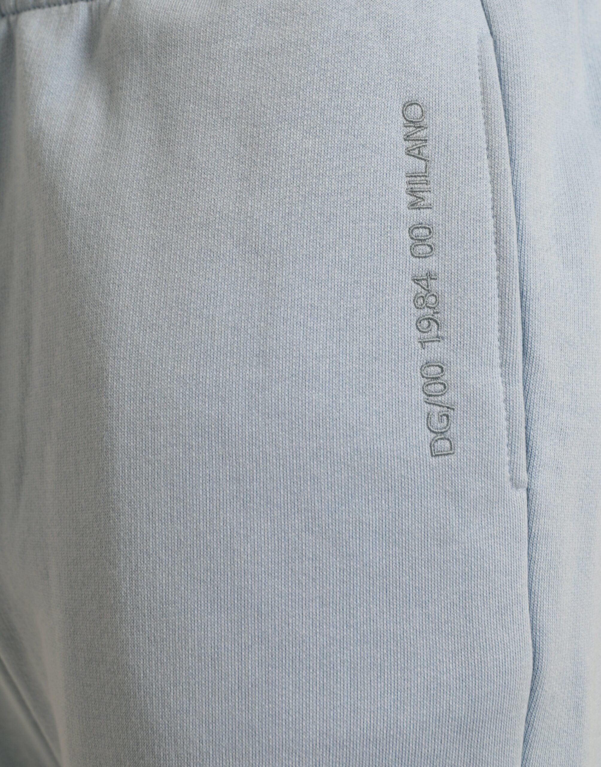 Lichtblauwe katoenen joggingbroek voor heren