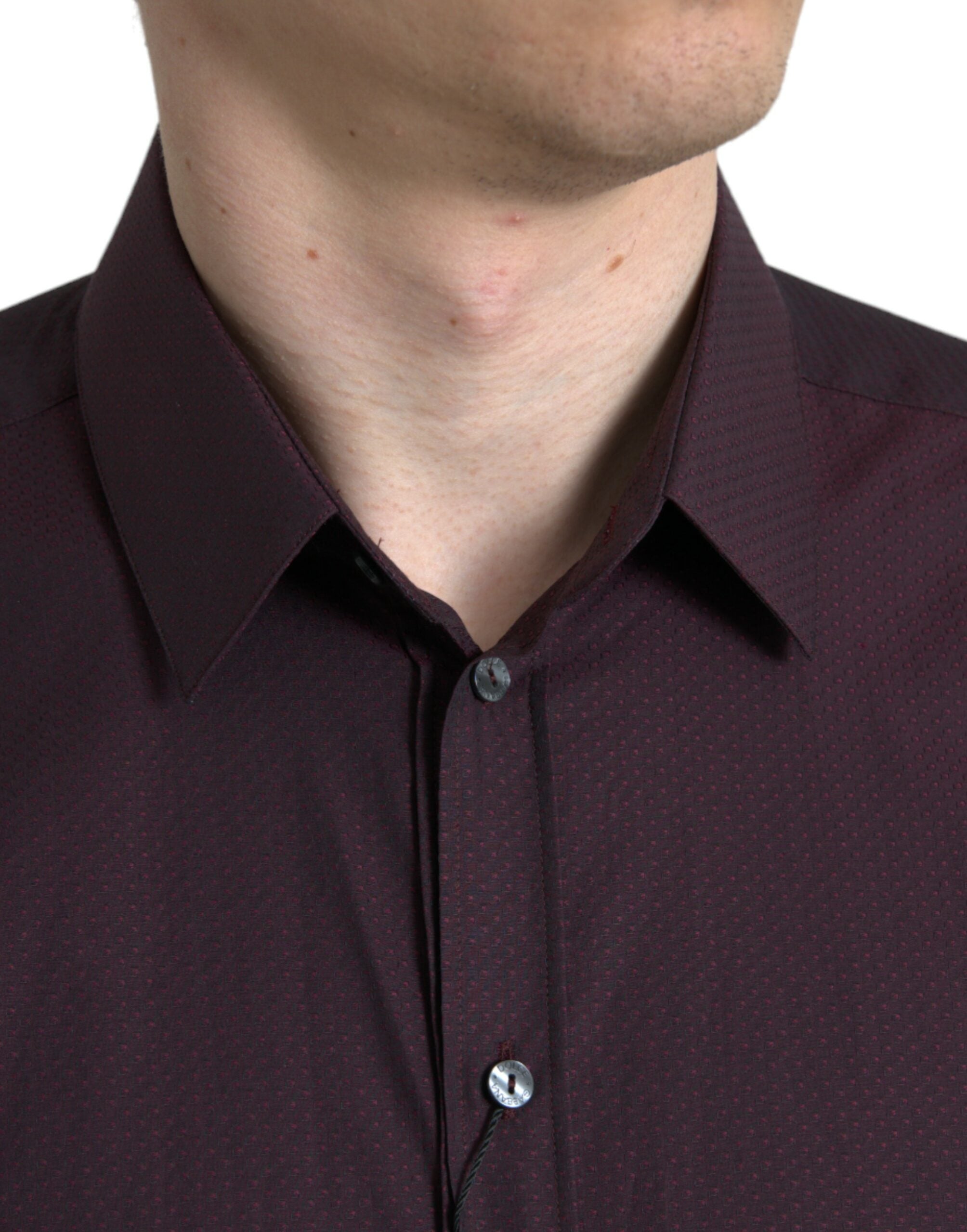 Maroon Jacquard Formele Jurk MARTINI Shirt