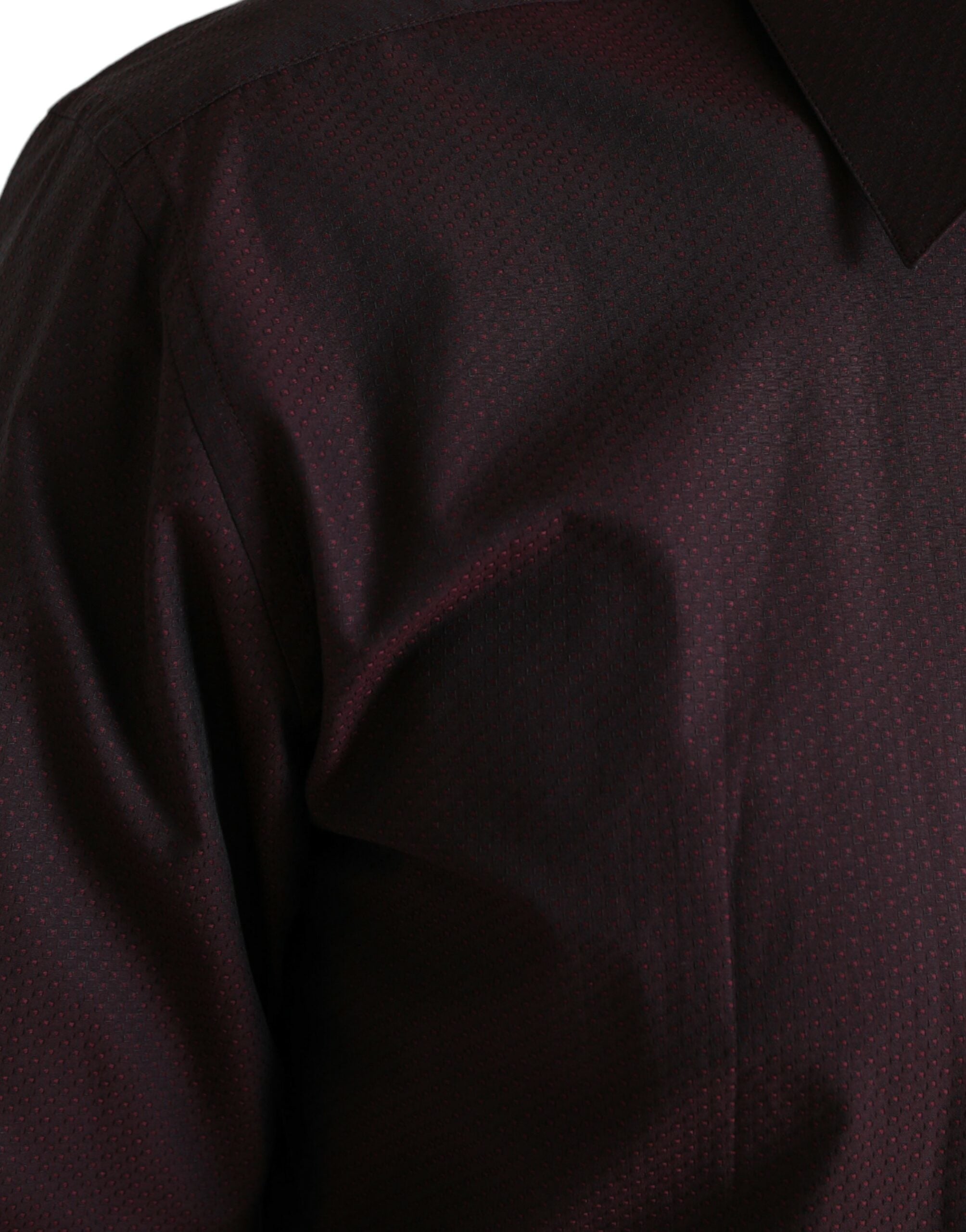 Maroon Jacquard Formele Jurk MARTINI Shirt