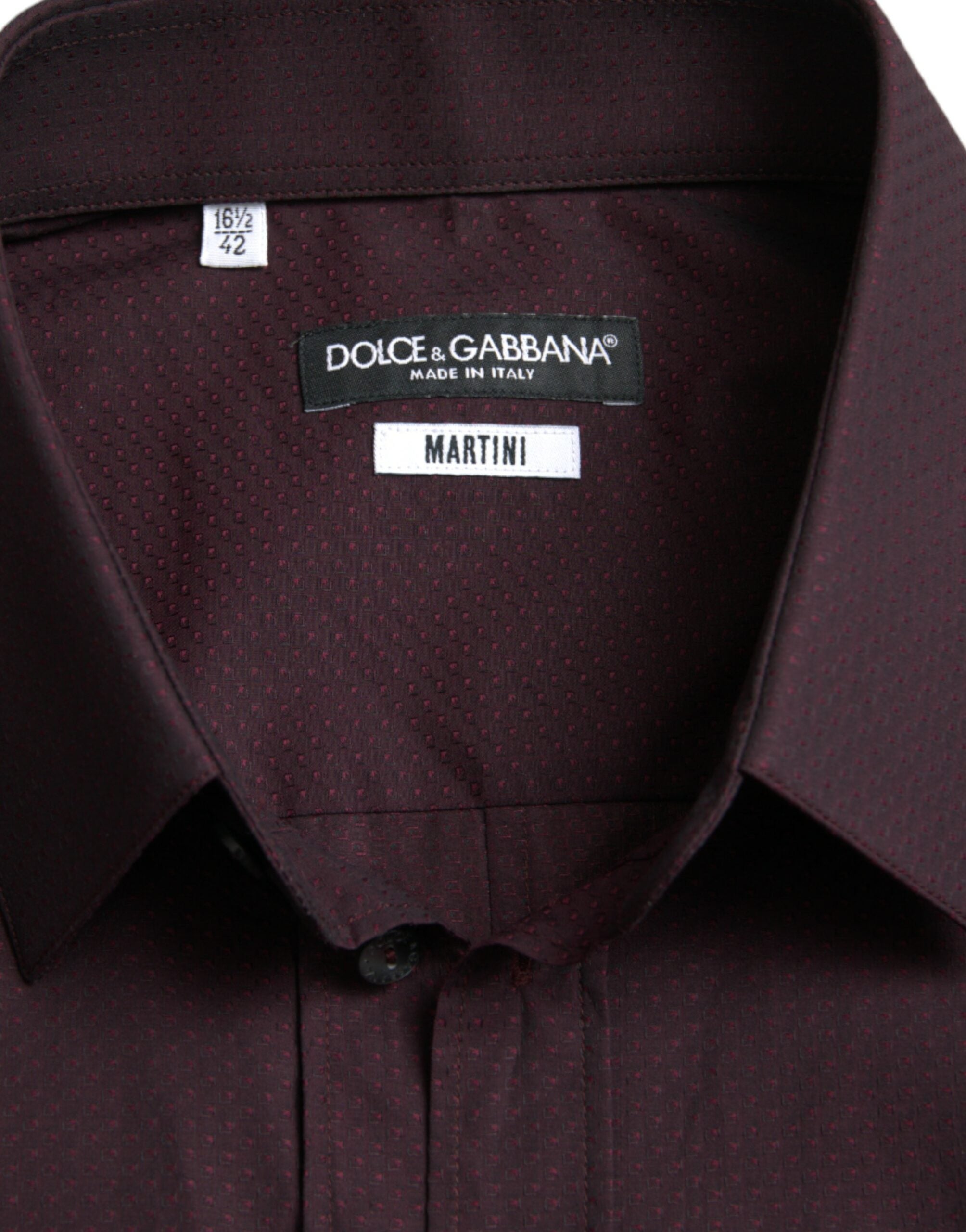 Maroon Jacquard Formele Jurk MARTINI Shirt