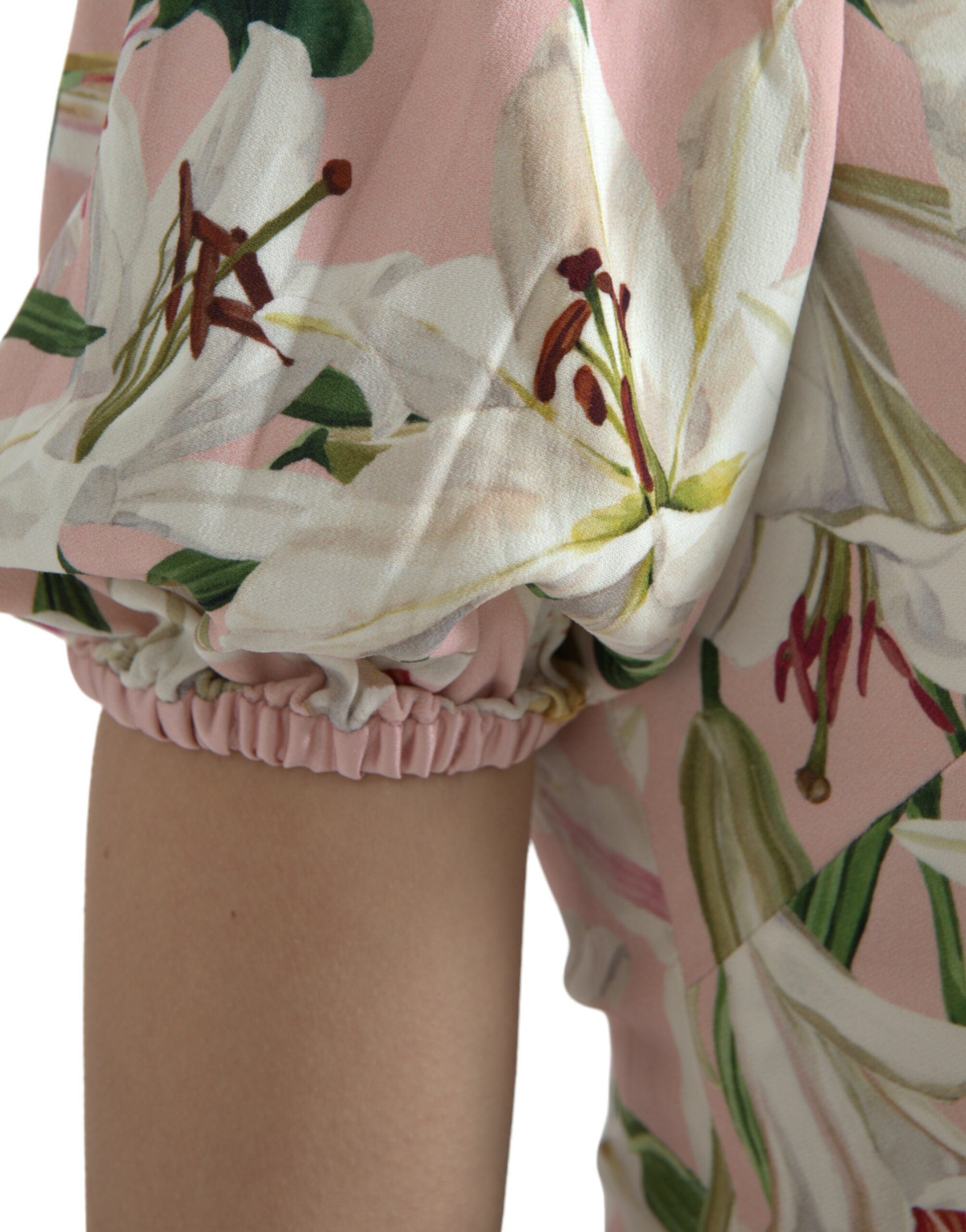 Roze lelie viscose mantel stretch mini-jurk