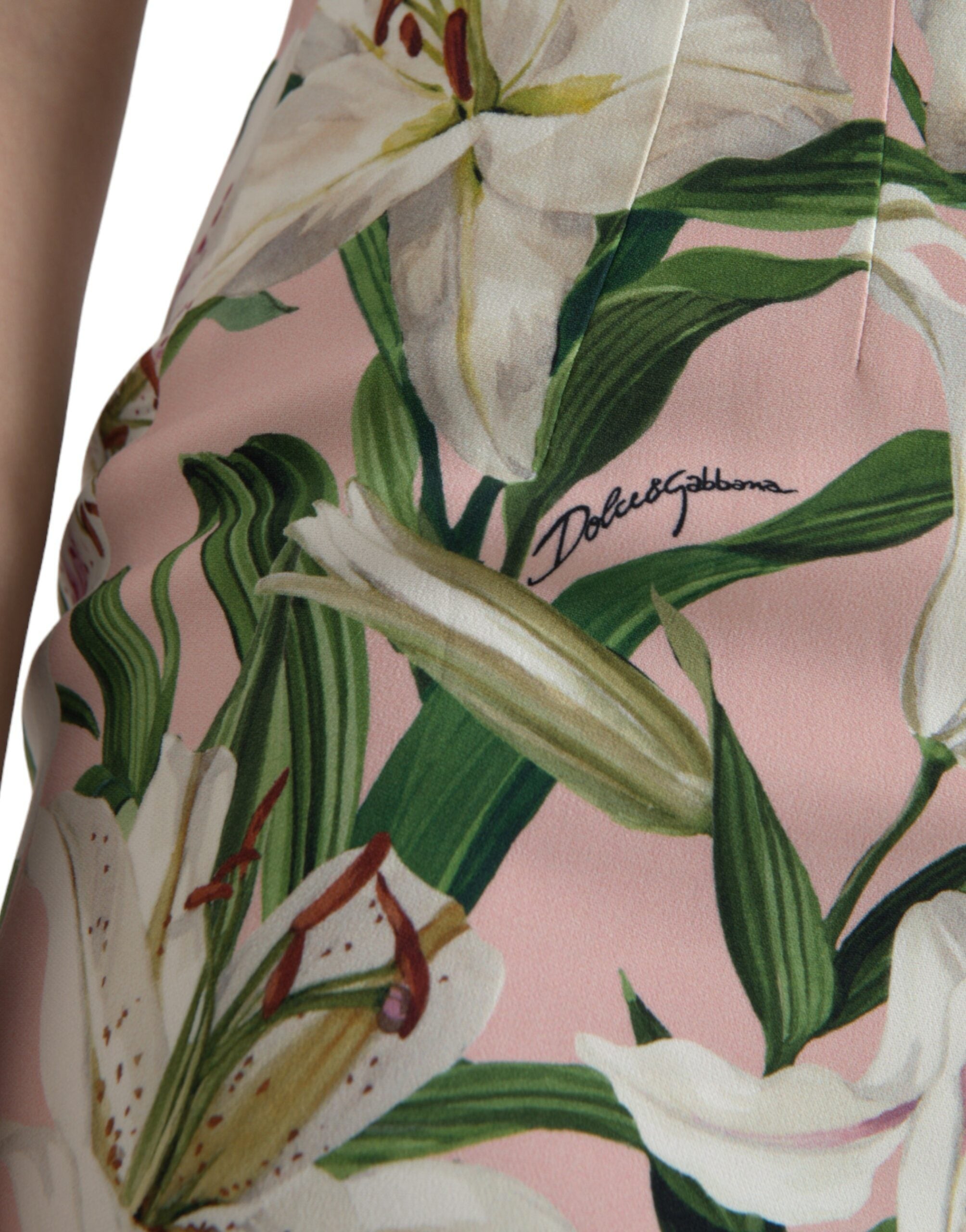 Roze lelie viscose mantel stretch mini-jurk