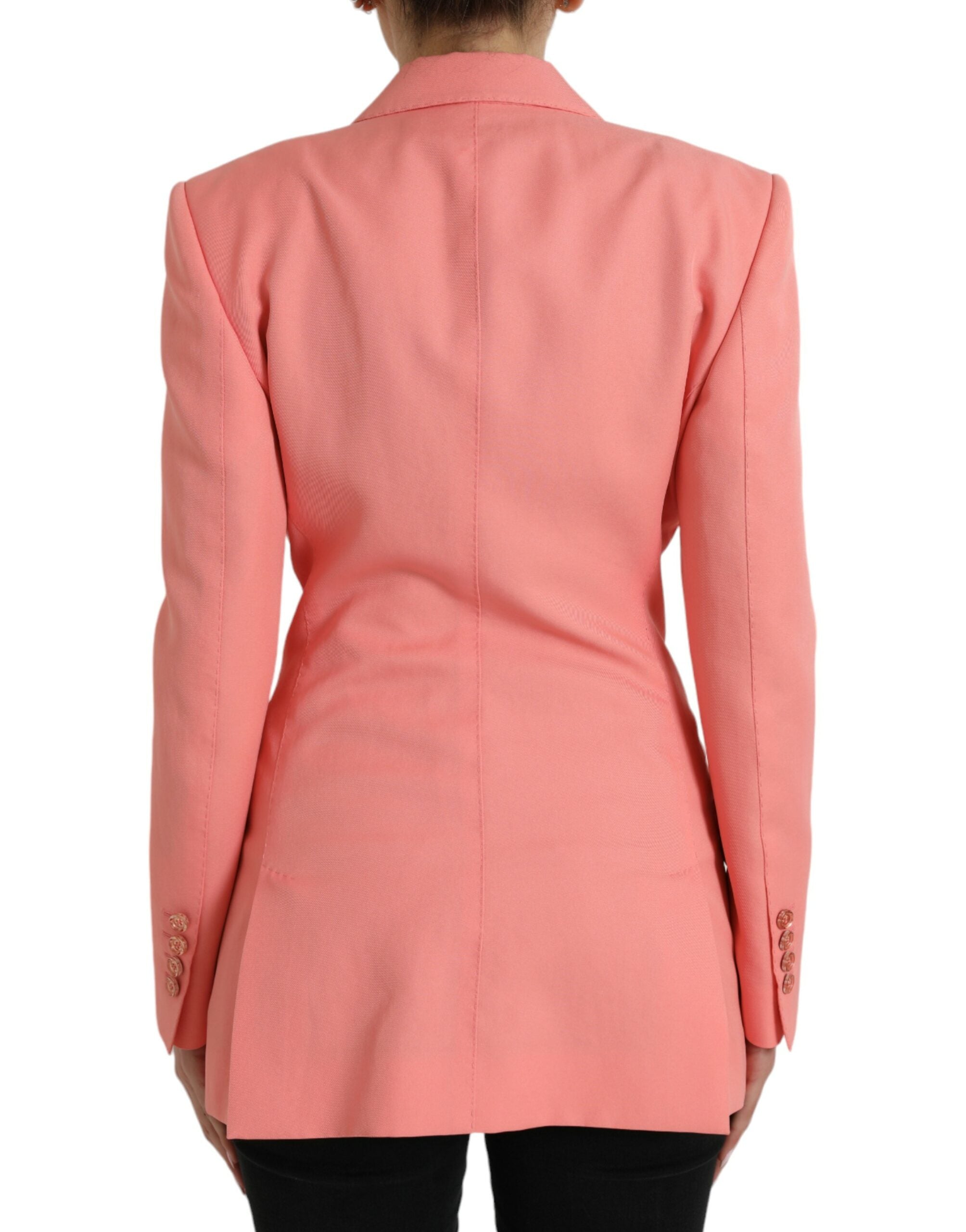 Roze polyester enkelrijs blazerjasje