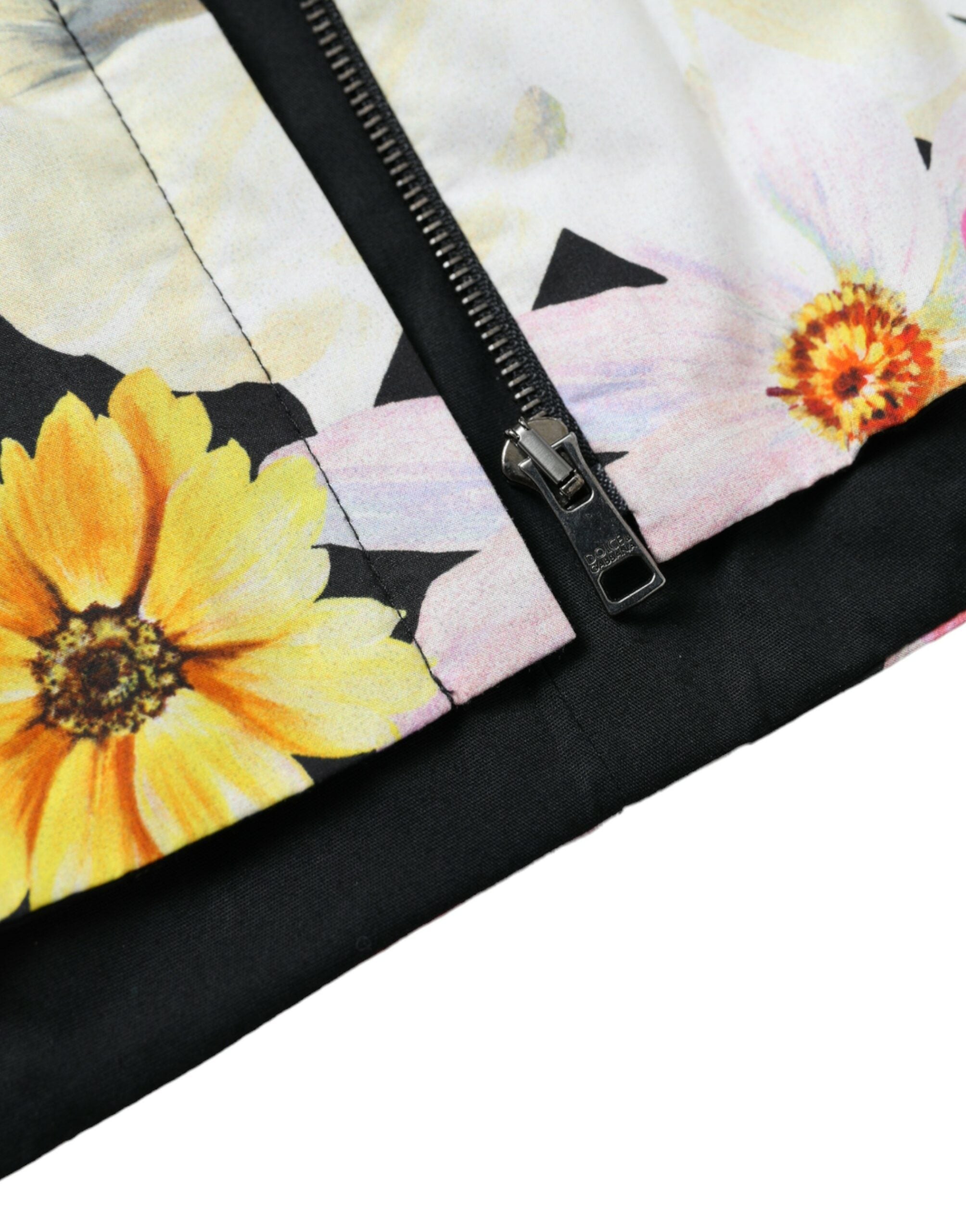 Meerkleurige bloemenprint mouwloze bustier crop top