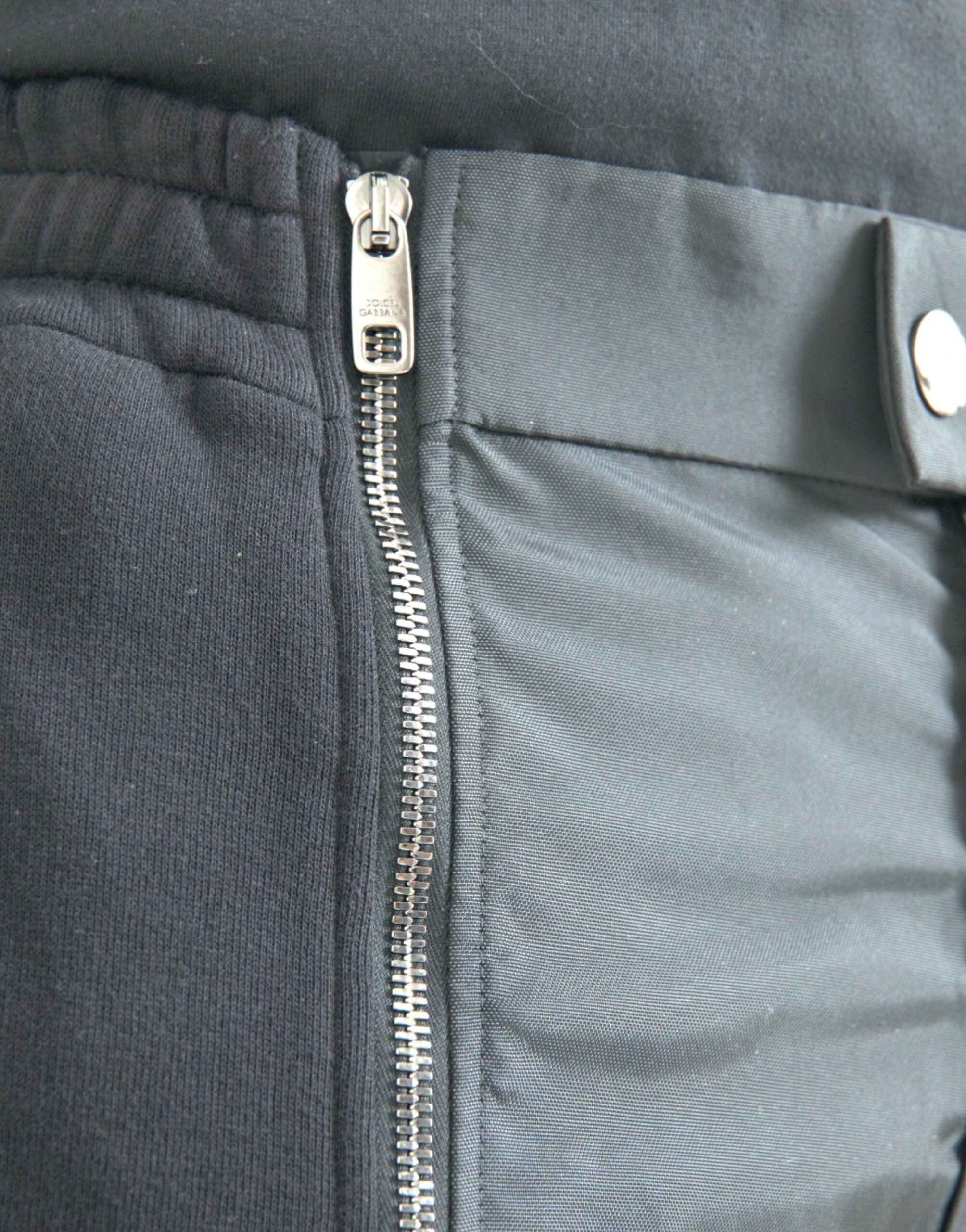 Zwarte skinny broek van katoenmix