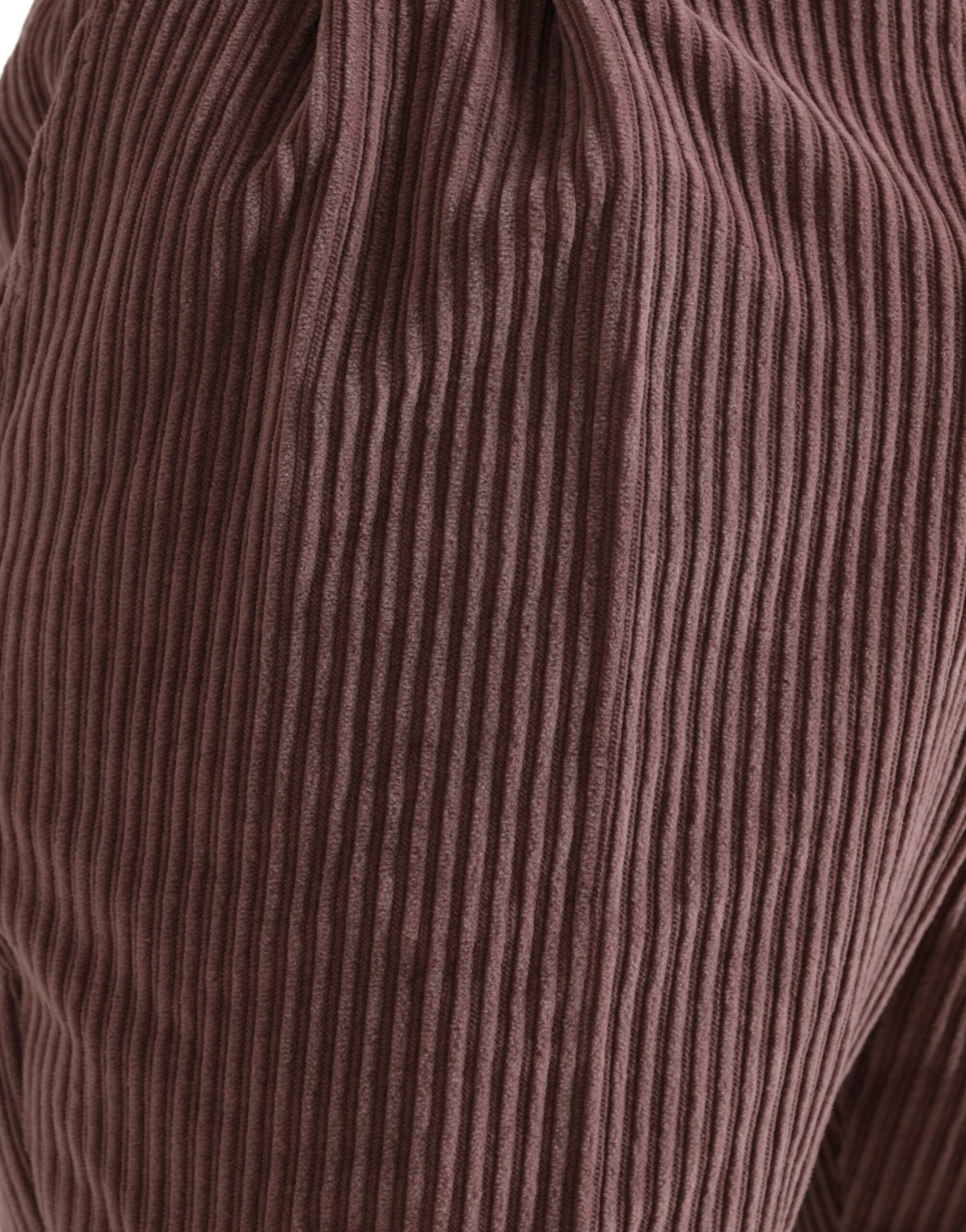 Paarse corduroy katoenen stretch skinny broek