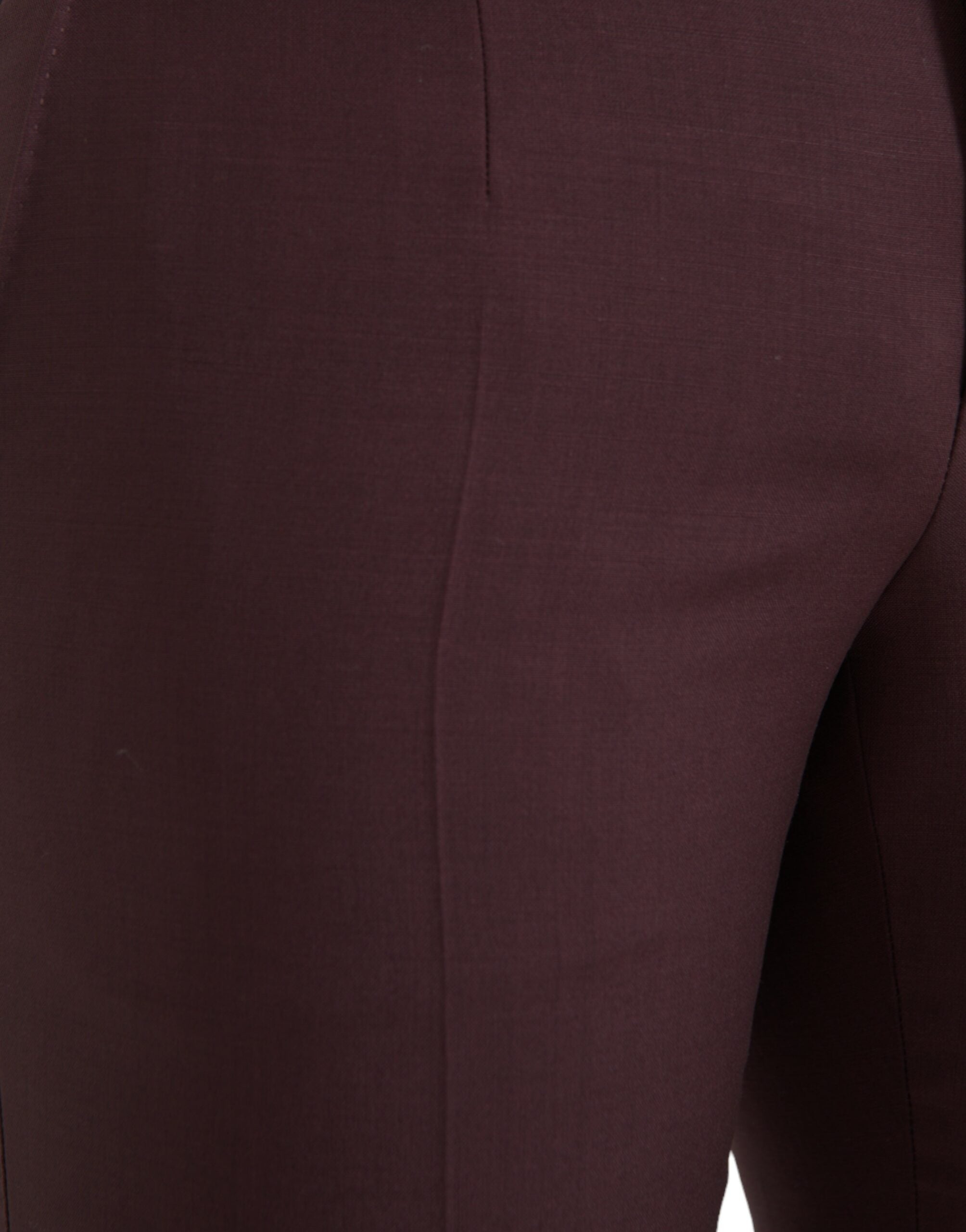 Kastanjebruine wollen heren slim fit pantalon