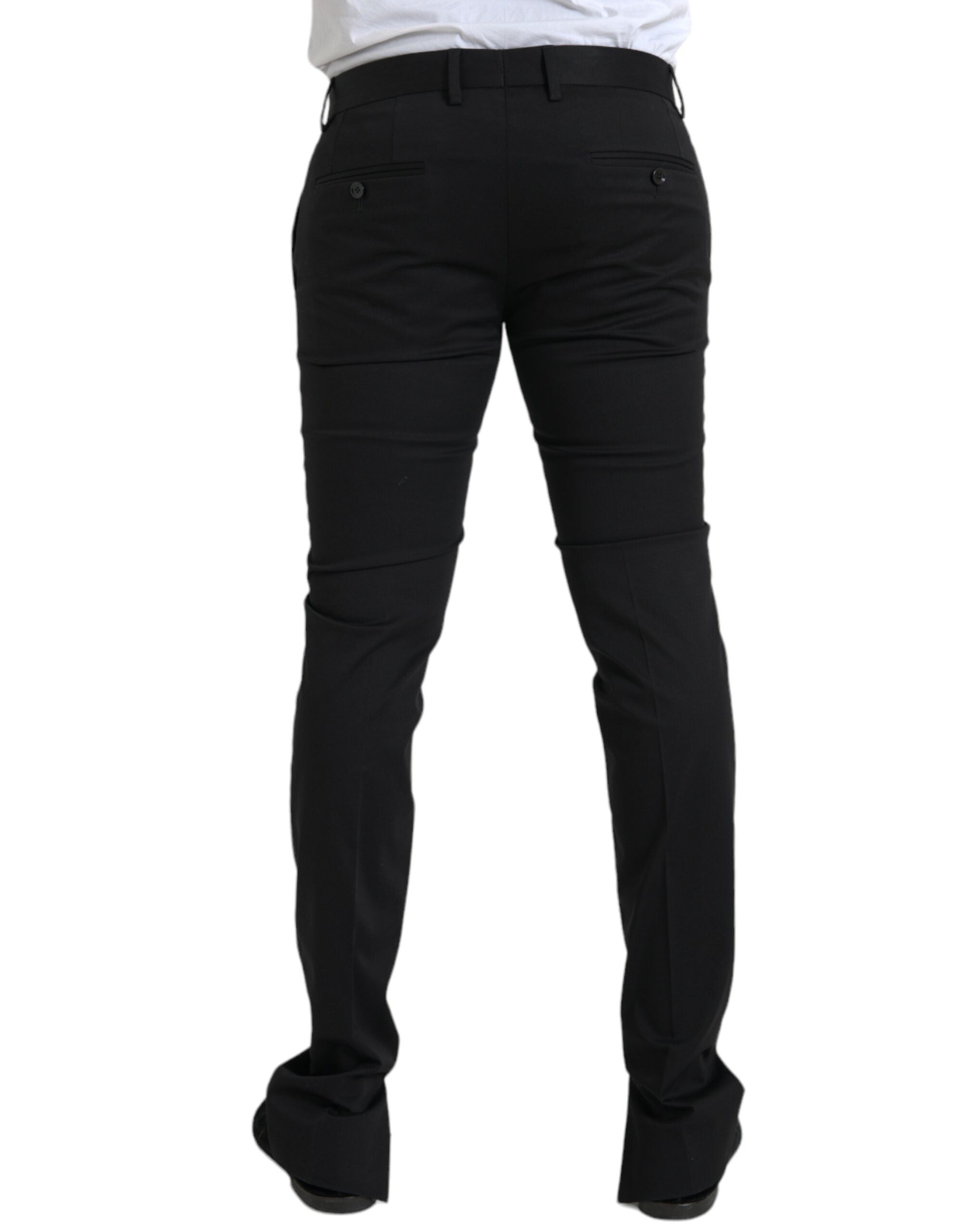 Zwarte katoenen stretch skinny broek