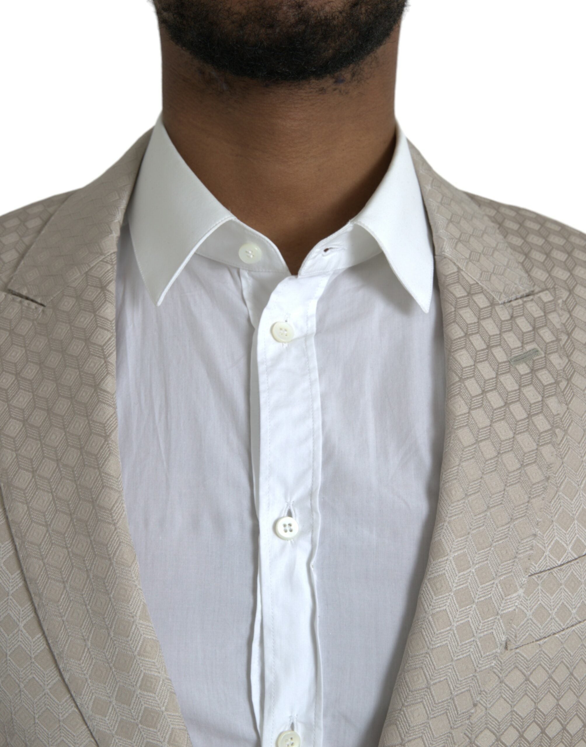 Beige MARTINI enkelrijsjasblazer