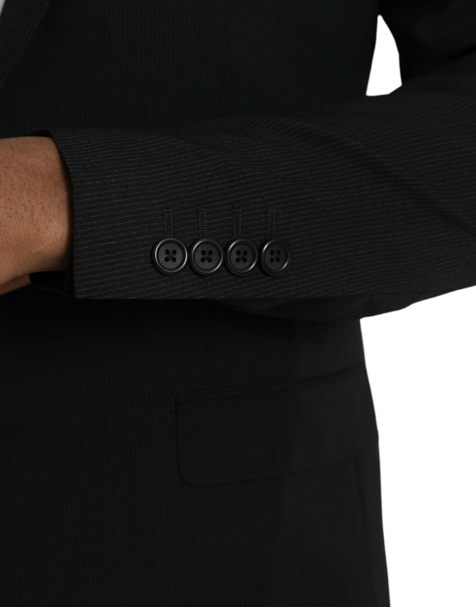 Blauwe MARTINI sjaal enkelrijs blazer