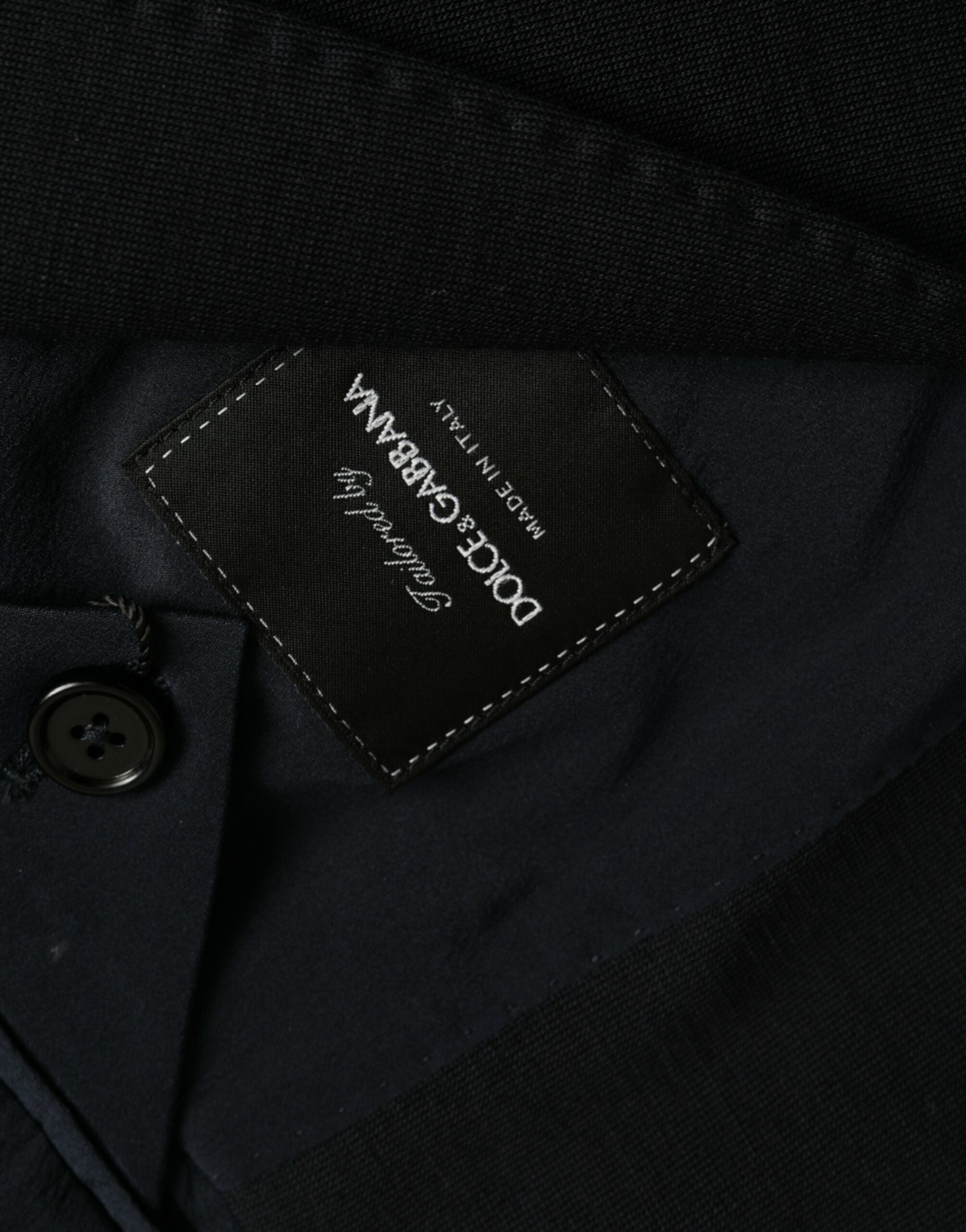 Zwarte wollen single-breasted jasblazer