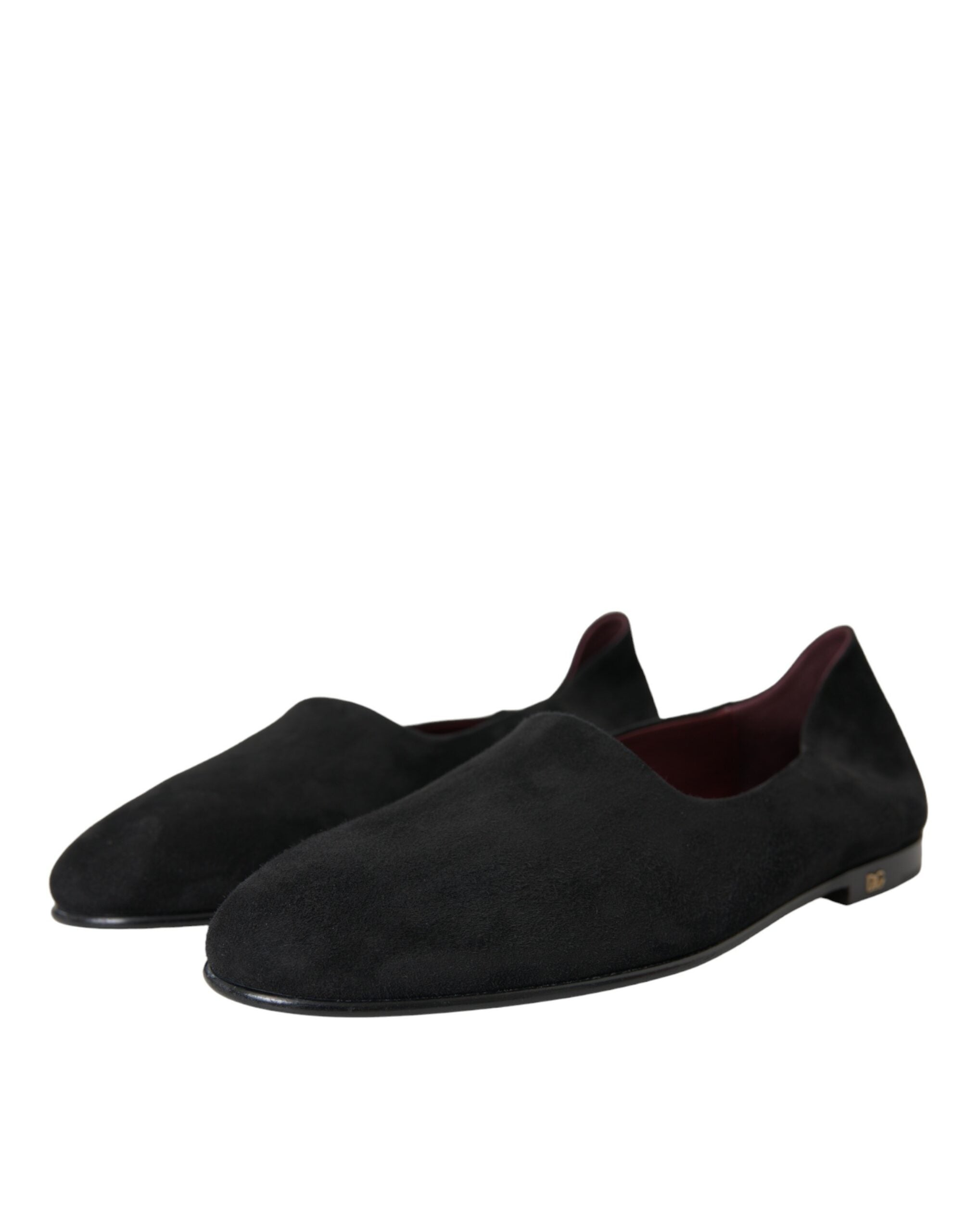 Zwarte suède loafers, formele instappers