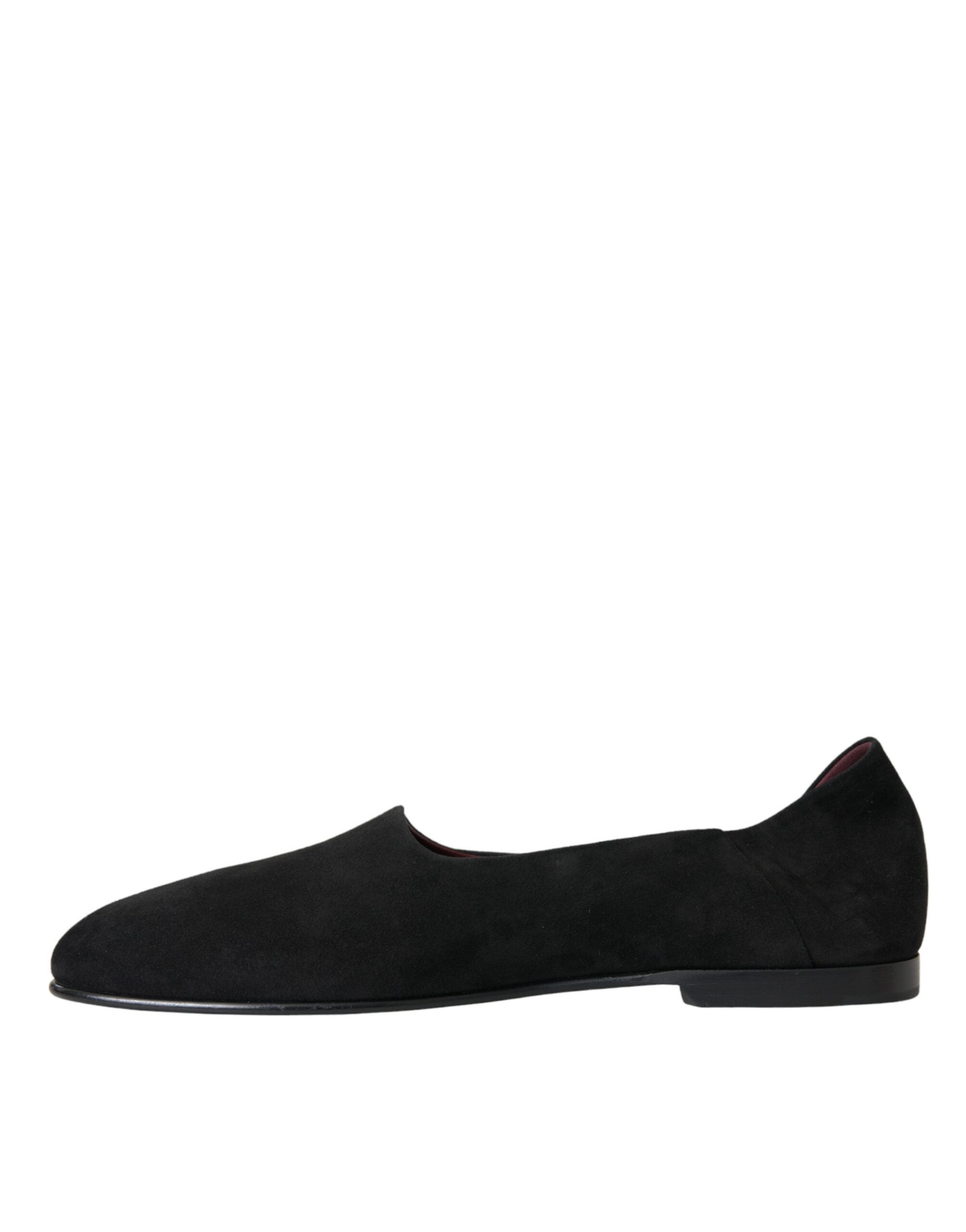 Zwarte suède loafers, formele instappers