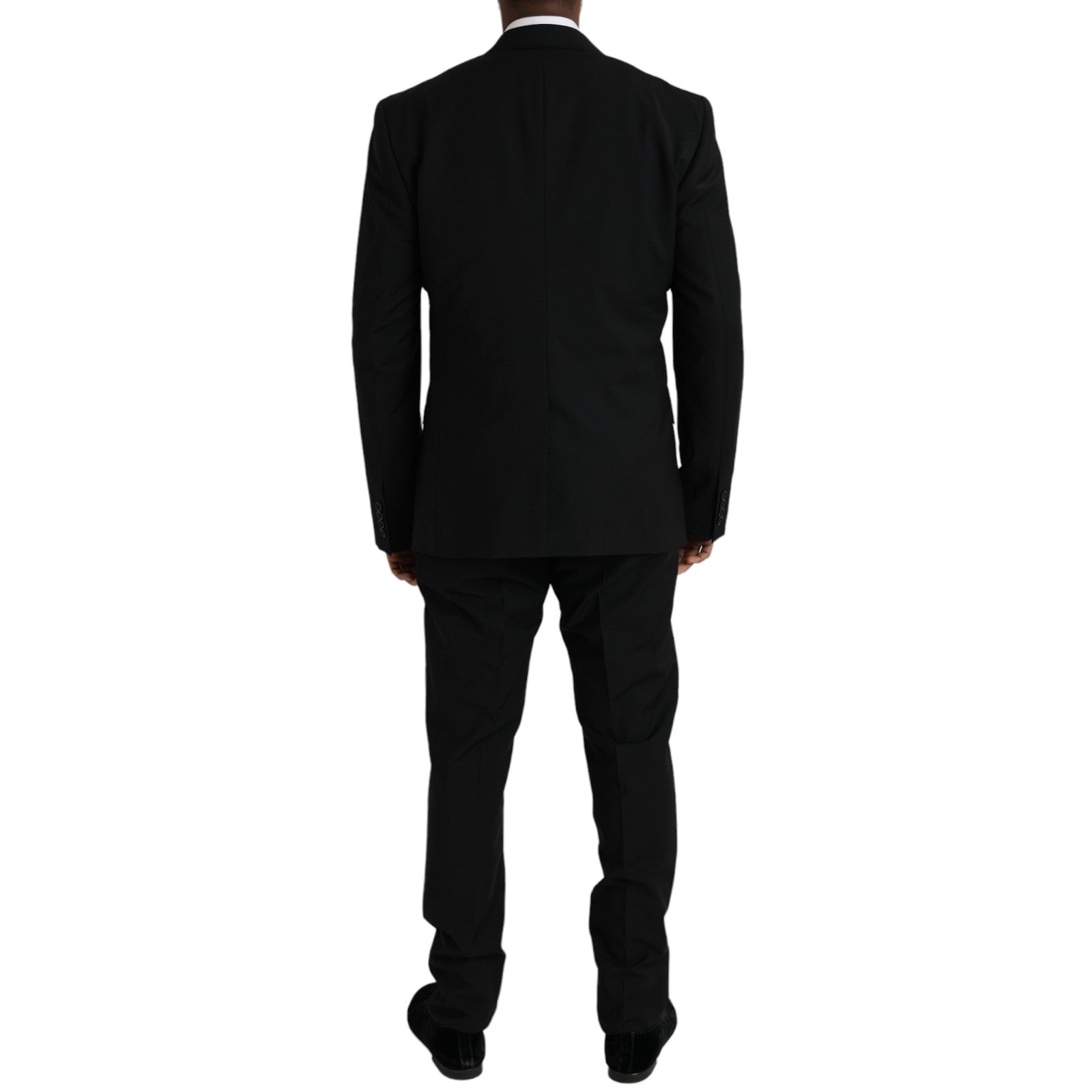 Zwart polyester STAFF formeel 3-delig pak