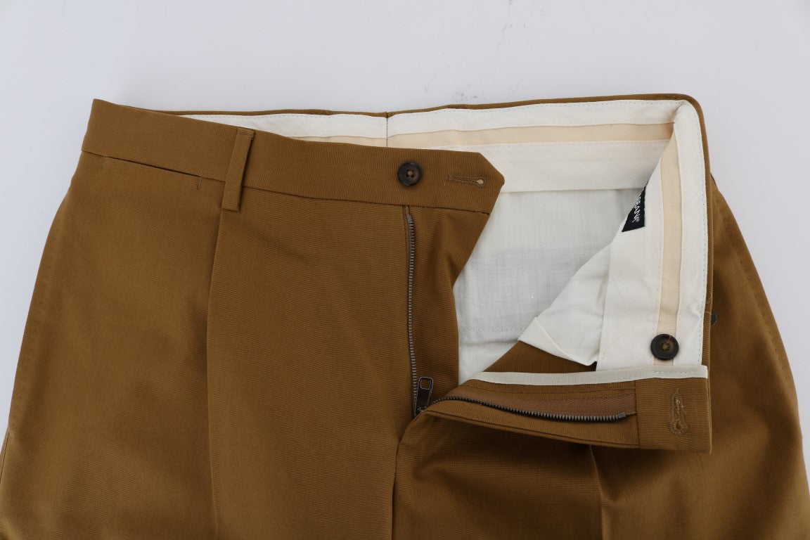Bruine stretchkatoenen broek