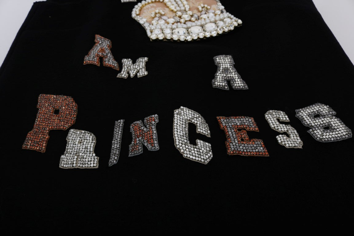 Zwarte I AM A PRINCESS Crystal Shift-jurk