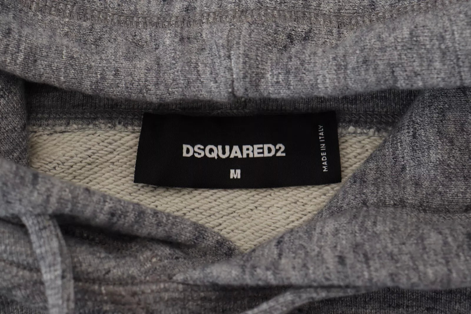 Grijze katoenen hoodie met logoprint voor heren