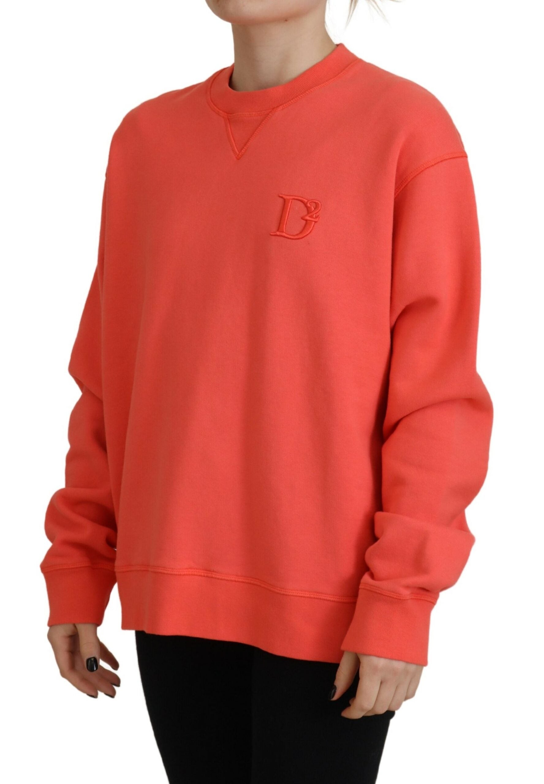 Roze damestrui met lange mouwen en geborduurd logo