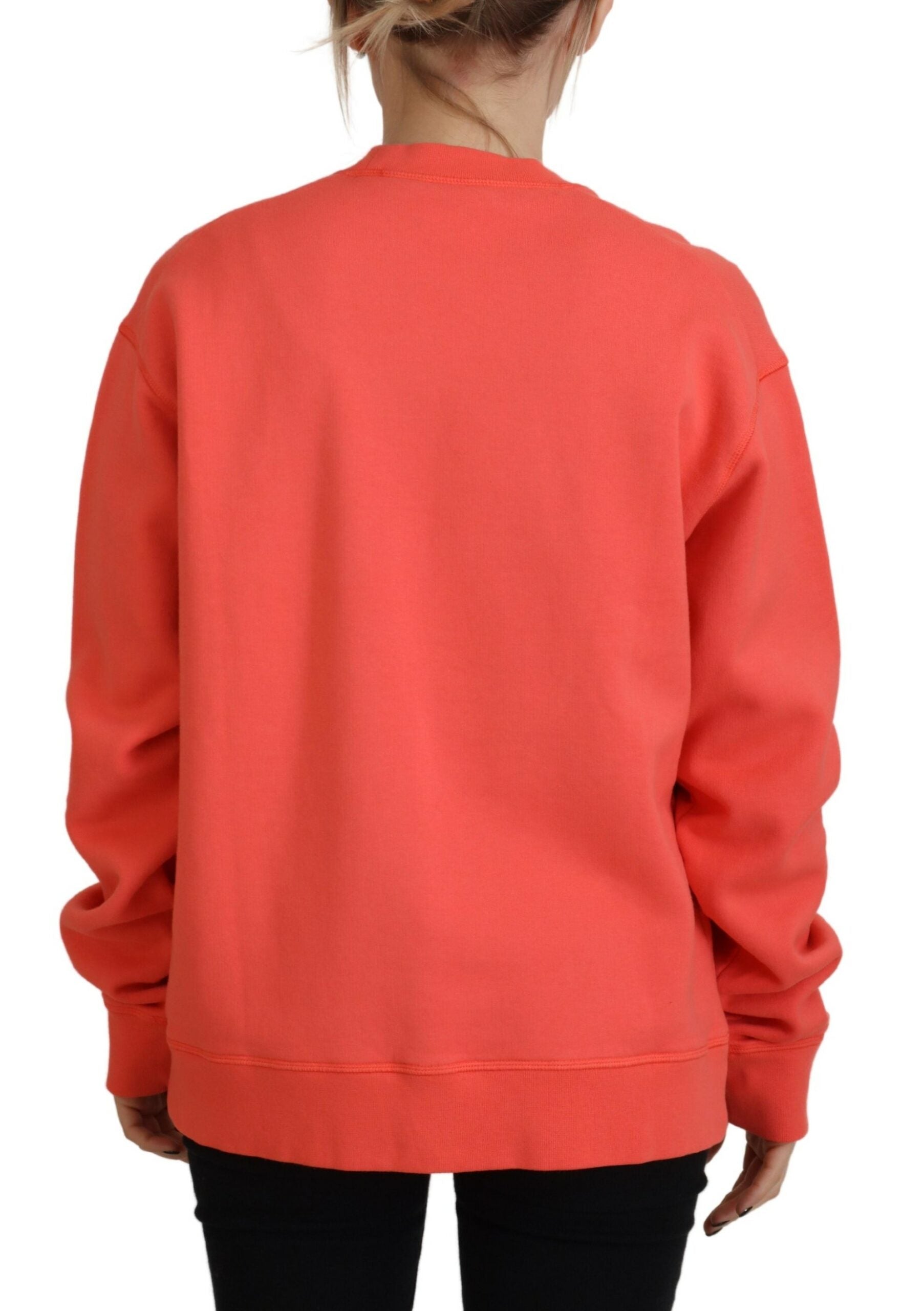 Roze damestrui met lange mouwen en geborduurd logo