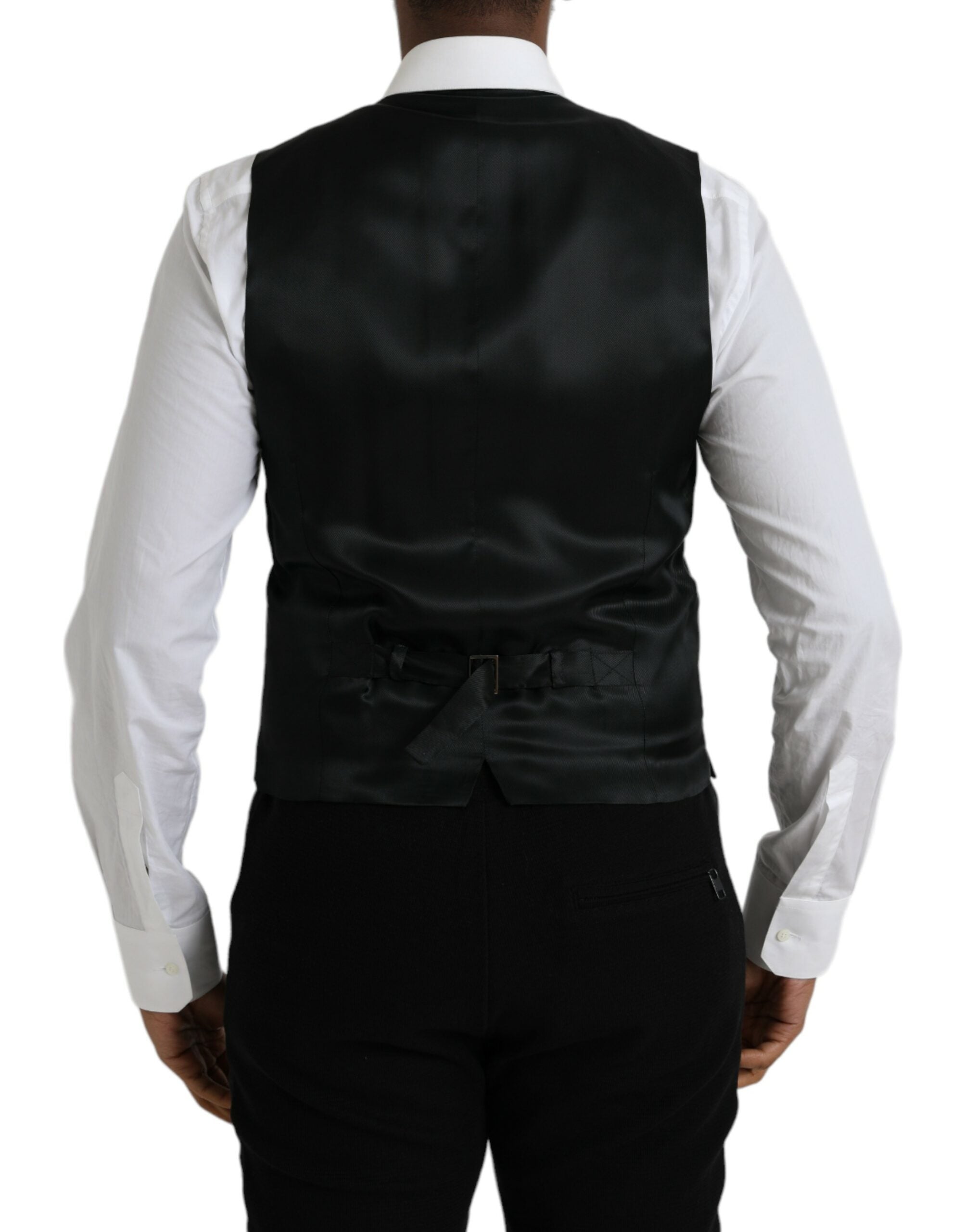 Zwarte wollen formele gilet