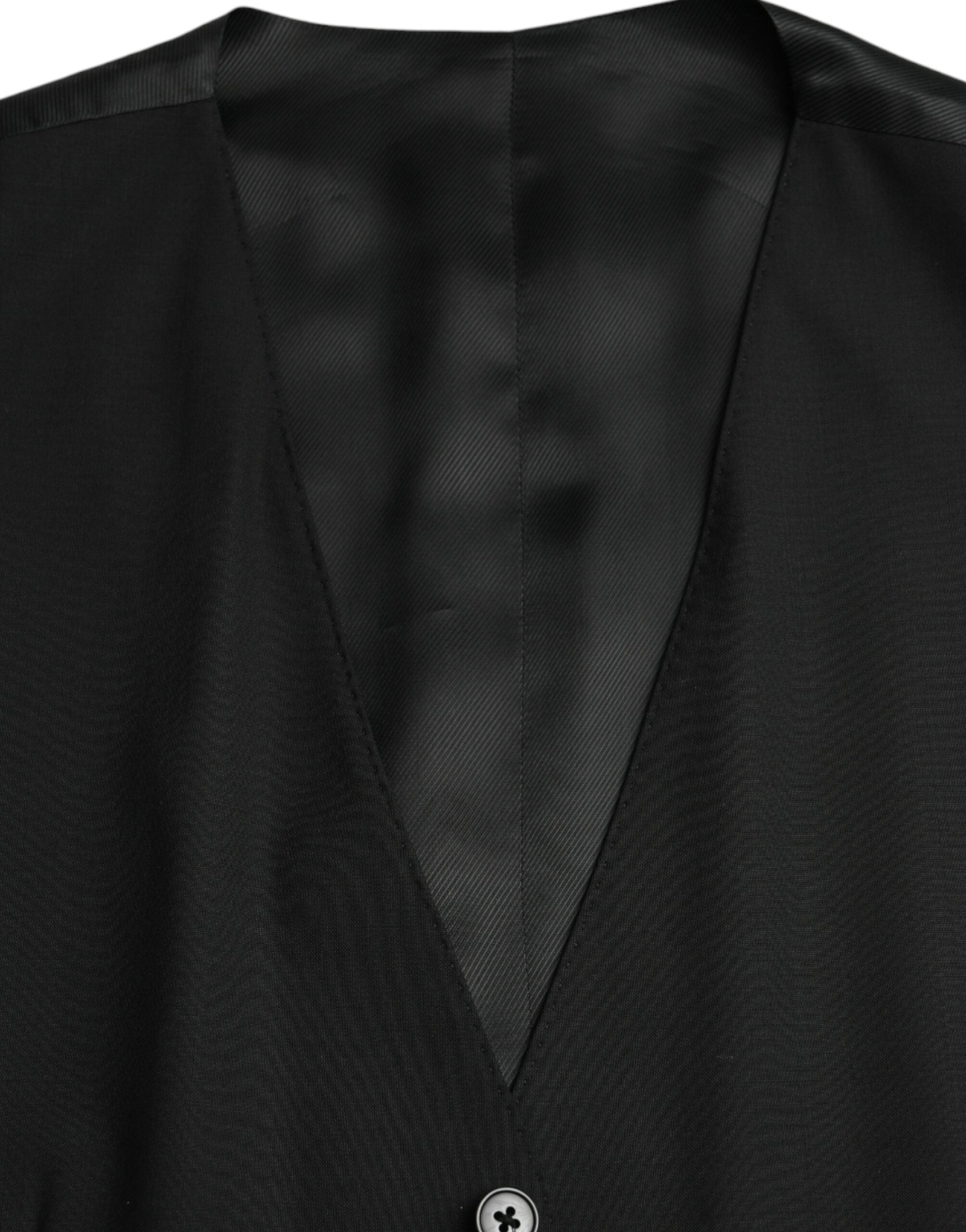 Zwarte wollen formele gilet