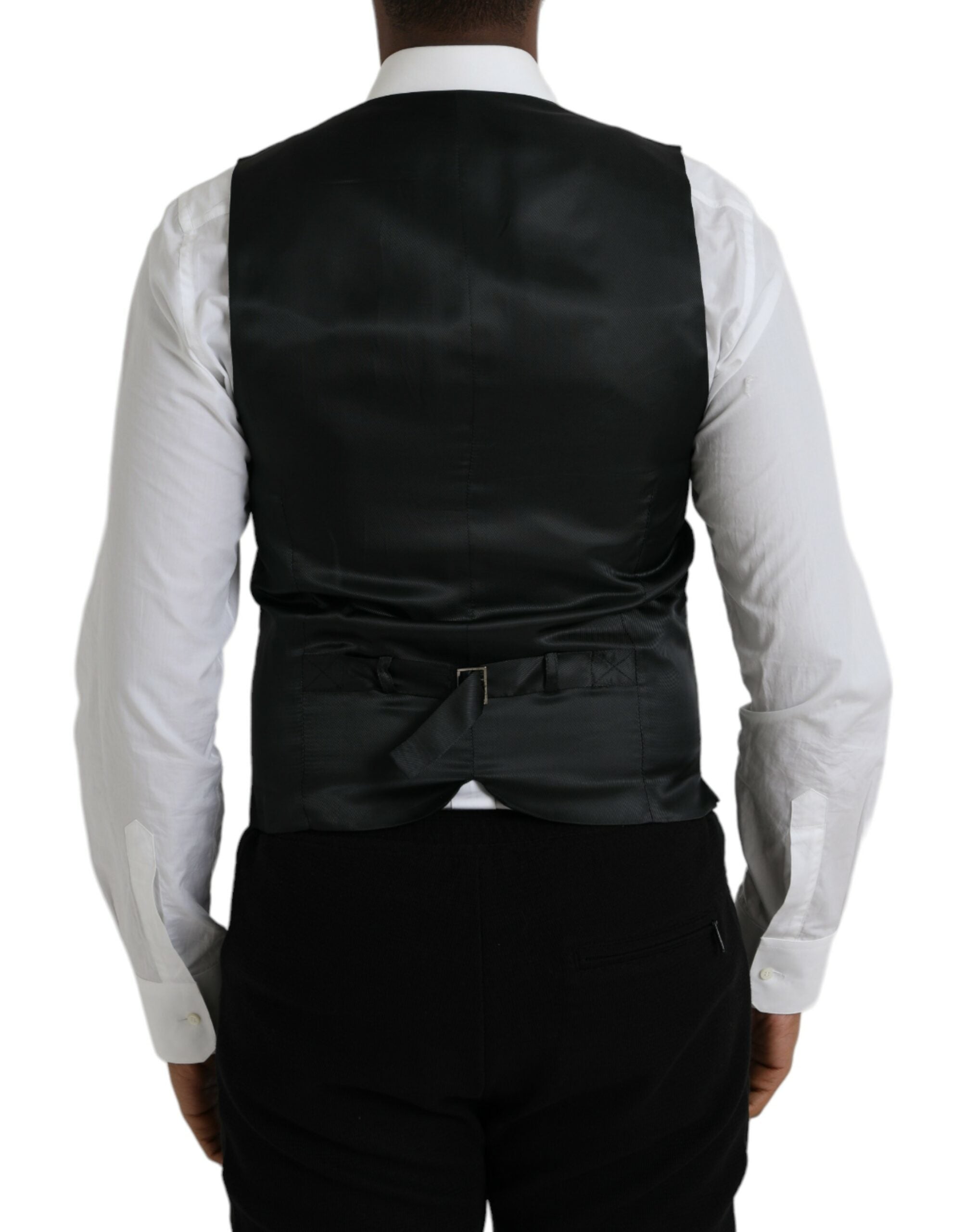 Grijs wollen formeel vest