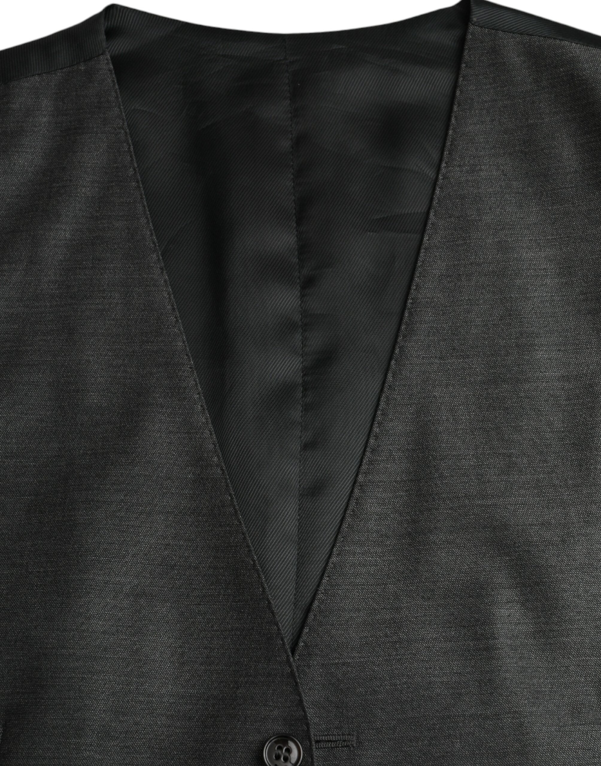 Grijs wollen formeel vest