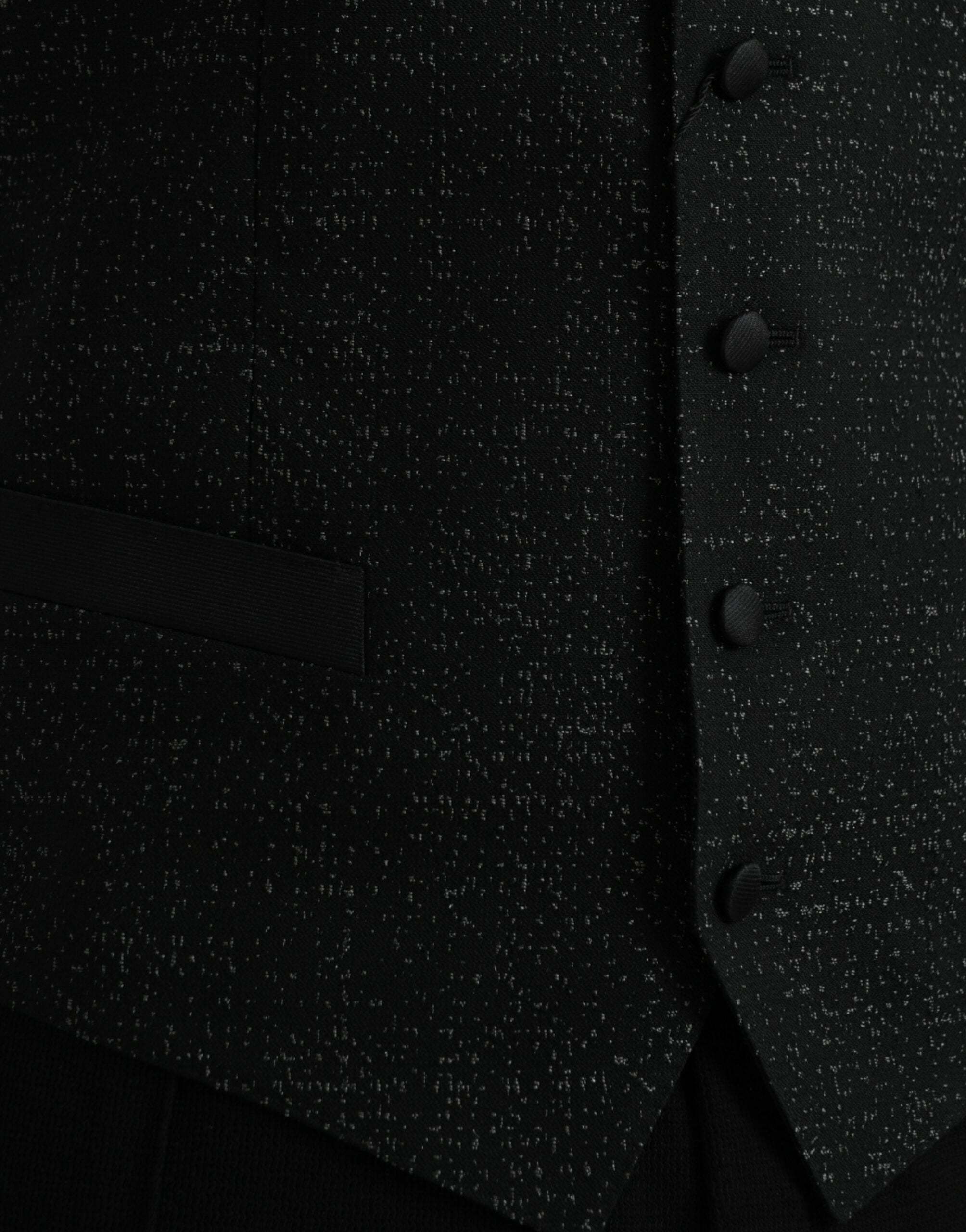 Zwartbruine zijden vestjurk, formeel vest