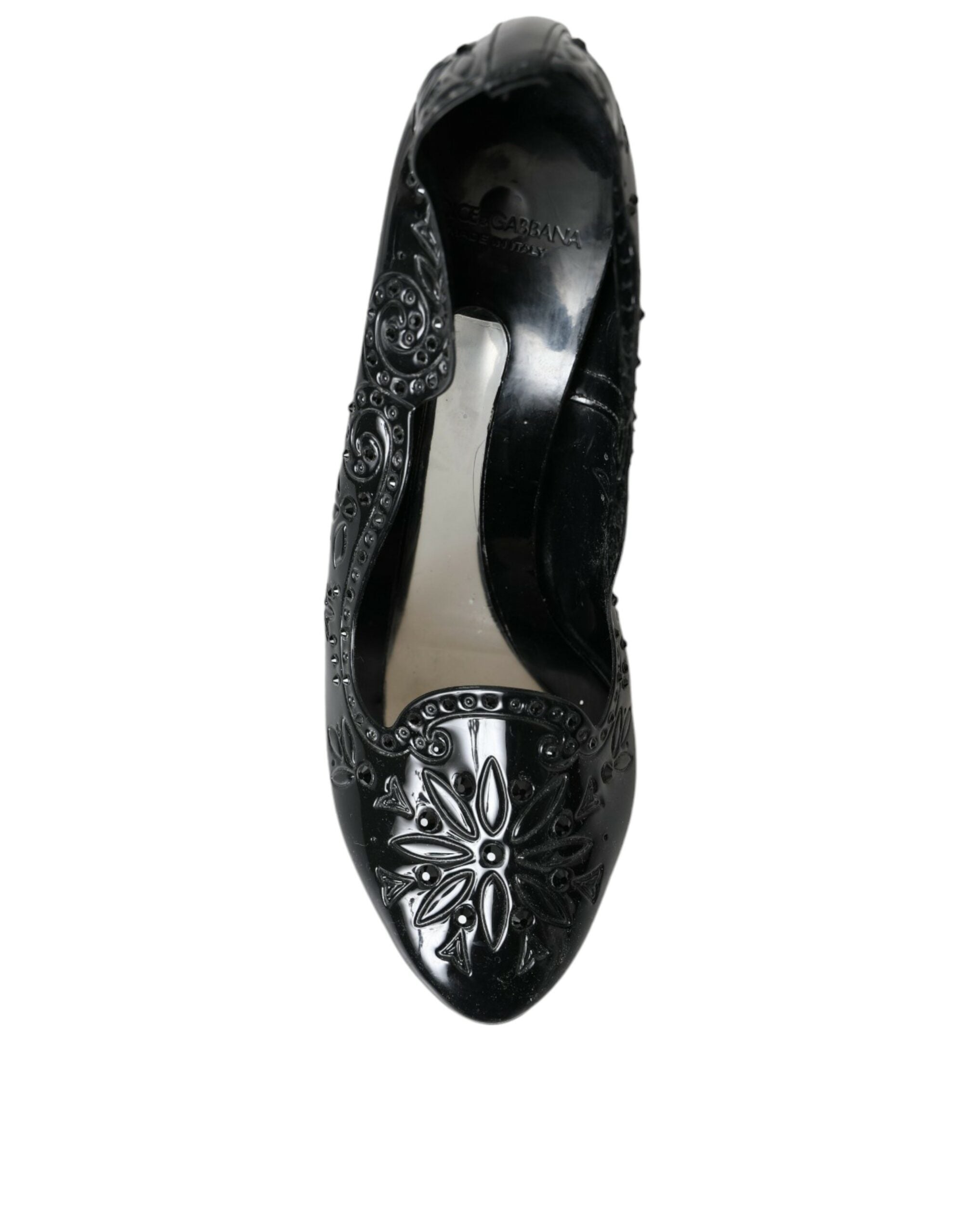 Zwarte kristallen CINDERELLA hakken pumps schoenen