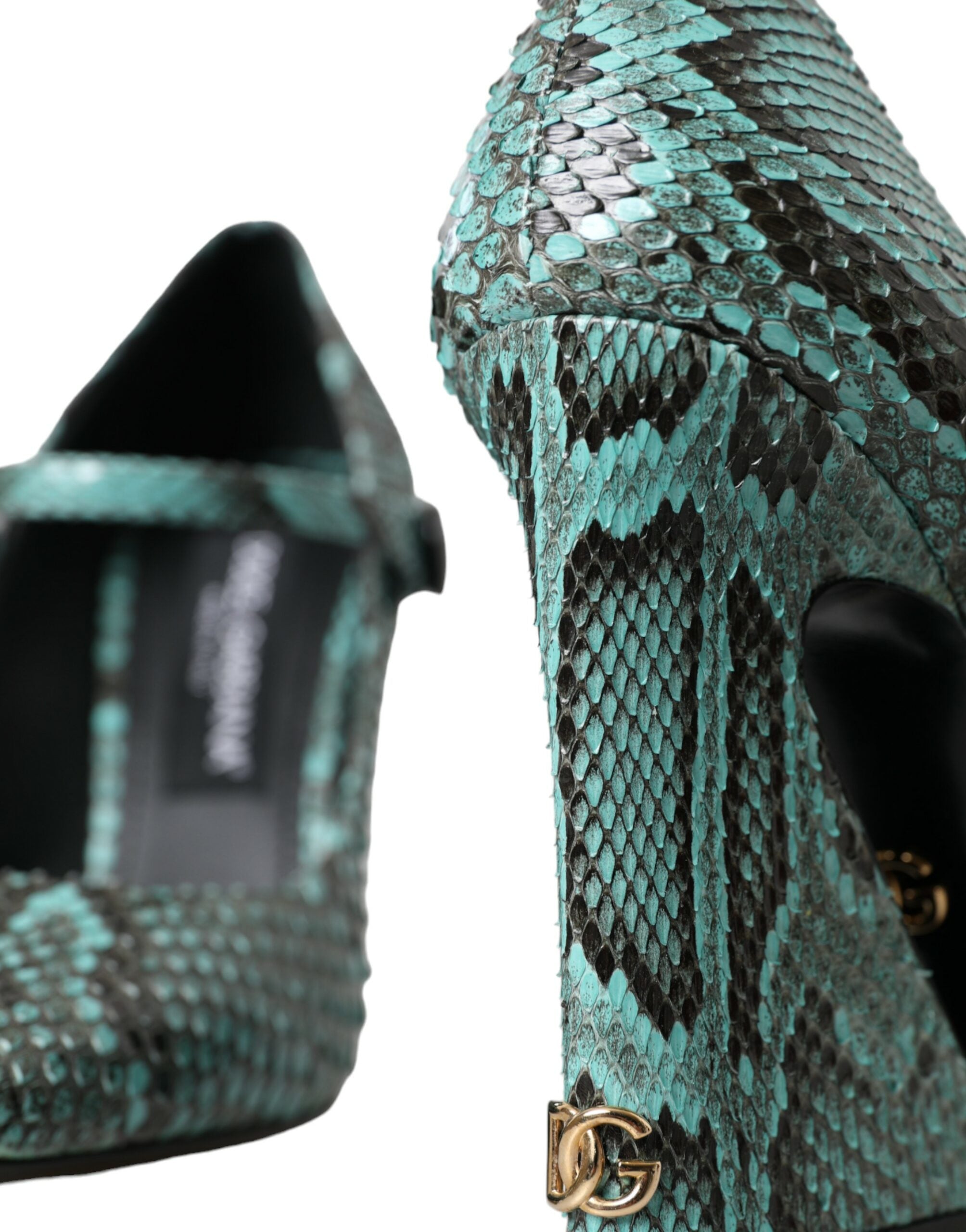 Aqua Python leren Mary Jane pumps