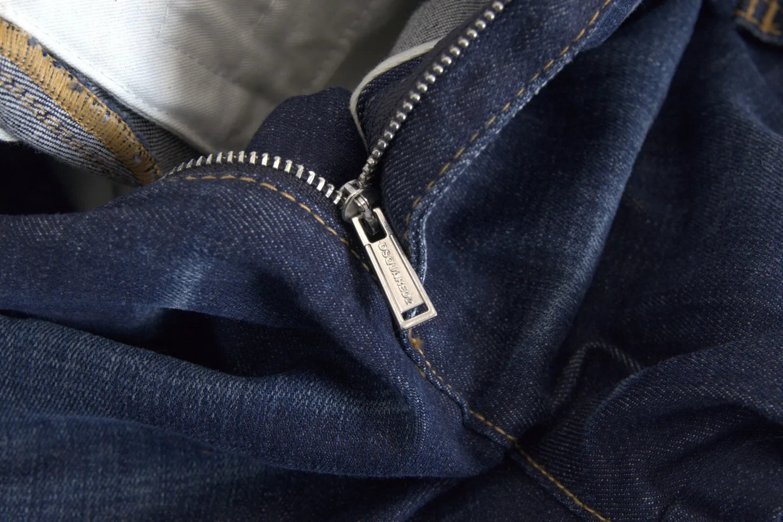 Blauwe katoenen cargo baggy denim jeans met hoge taille