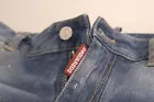 Blauwe Twiggy denim jeans met middelhoge taille en cropped pijpen