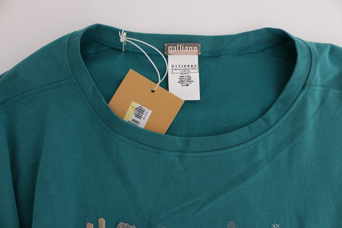 Groene katoenen oversized trui