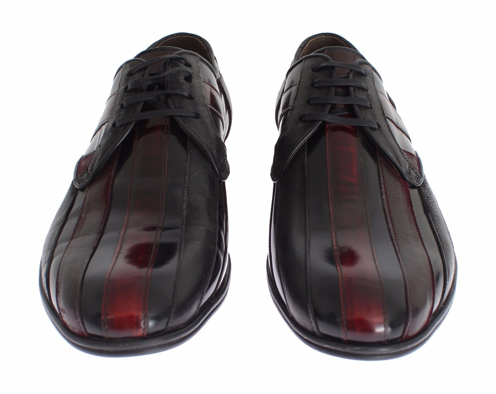 Zwarte Bordeaux leren formele schoenen