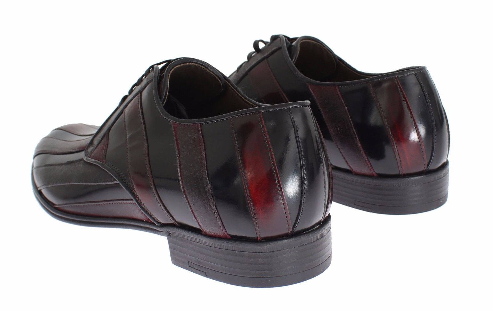 Zwarte Bordeaux leren formele schoenen