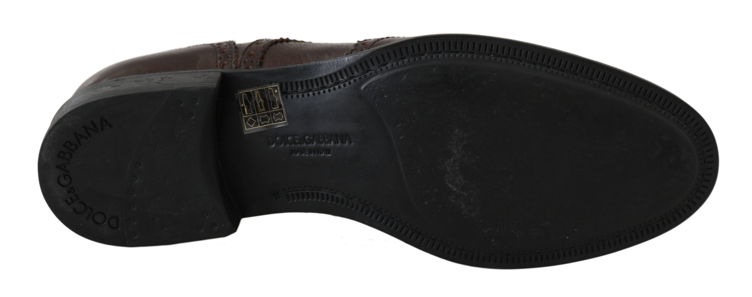 Bruine leren brogue derby-schoenen