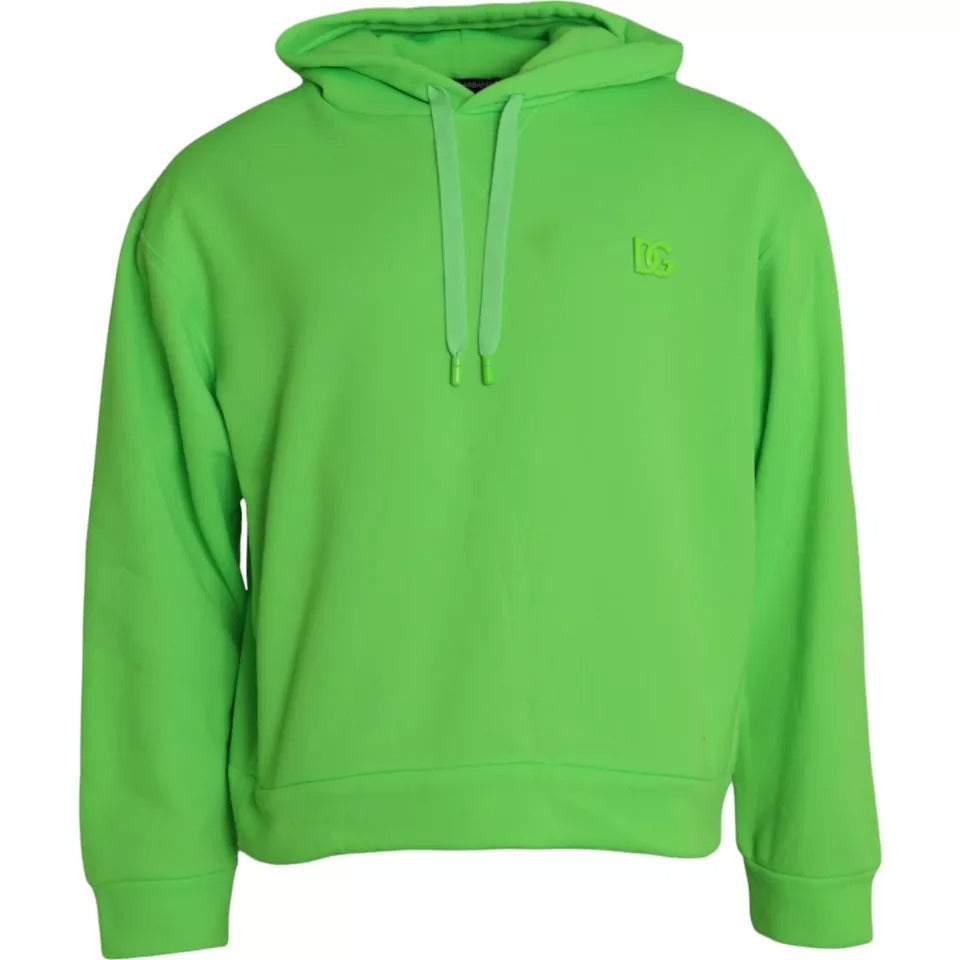 Groene Logo Hooded Pullover Sweatshirt Trui