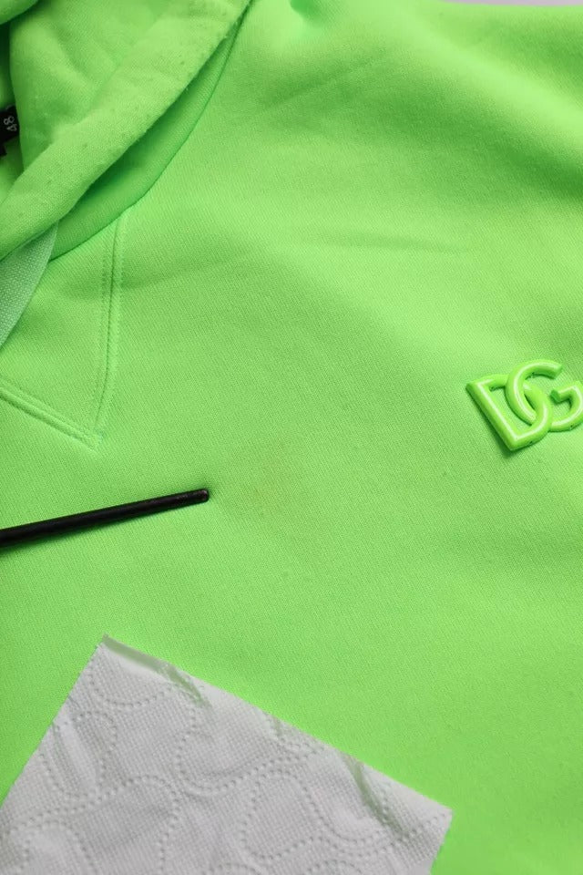 Groene Logo Hooded Pullover Sweatshirt Trui
