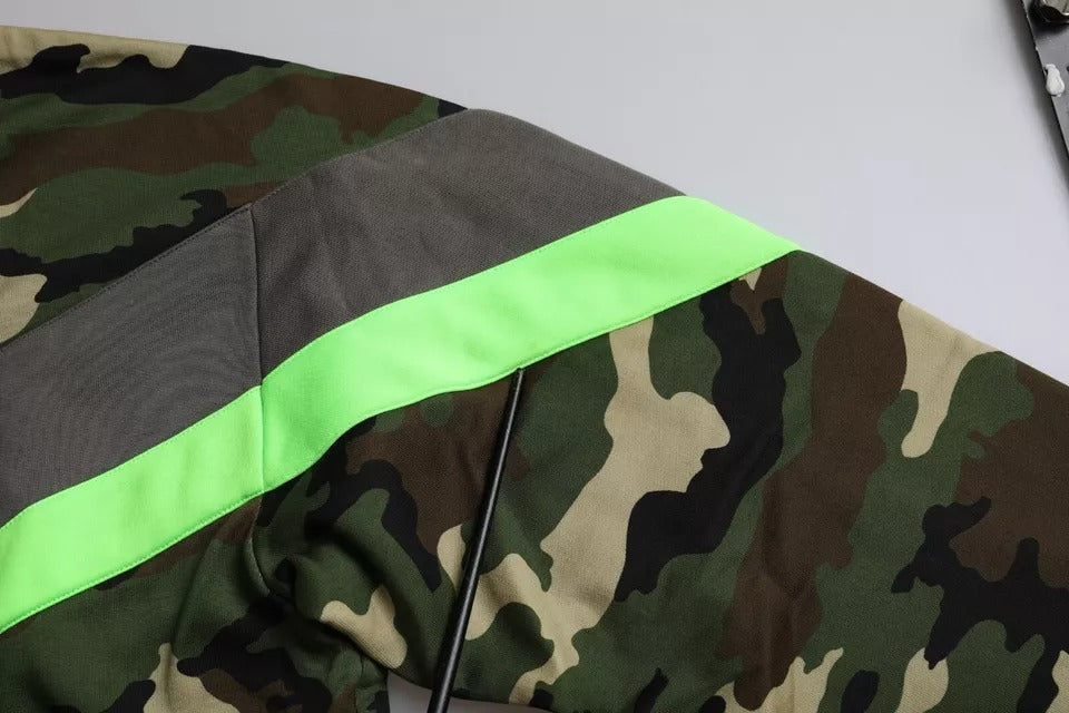 Veelkleurige camouflage sweatshirttrui