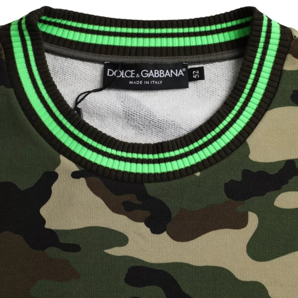 Veelkleurige camouflage sweatshirttrui