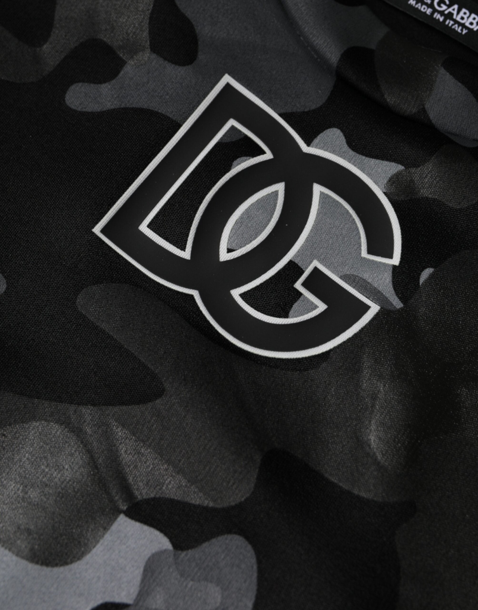 Zwarte camouflage ronde hals sweatshirt trui