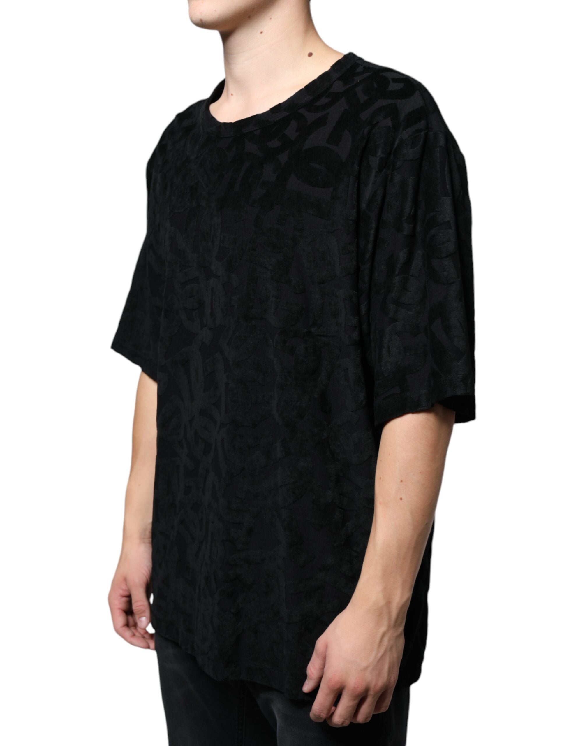 Zwart DG Mania logo-T-shirt