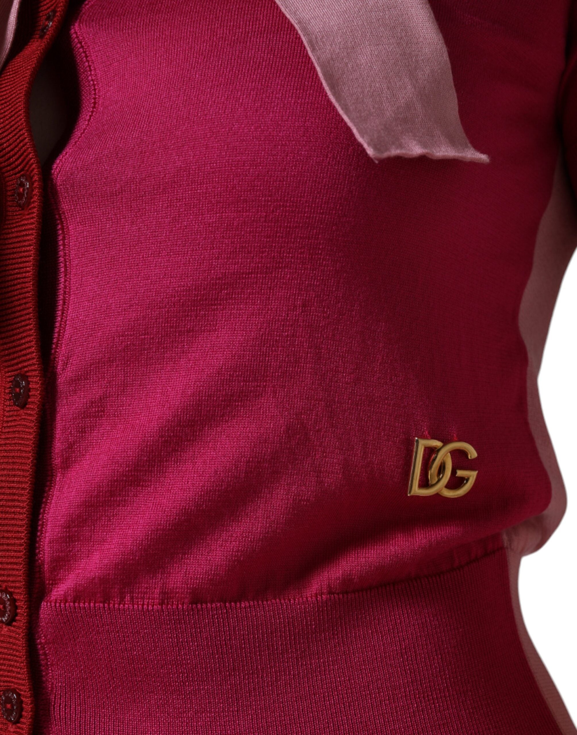 Roze korte mouwen trui Ascot kraag top