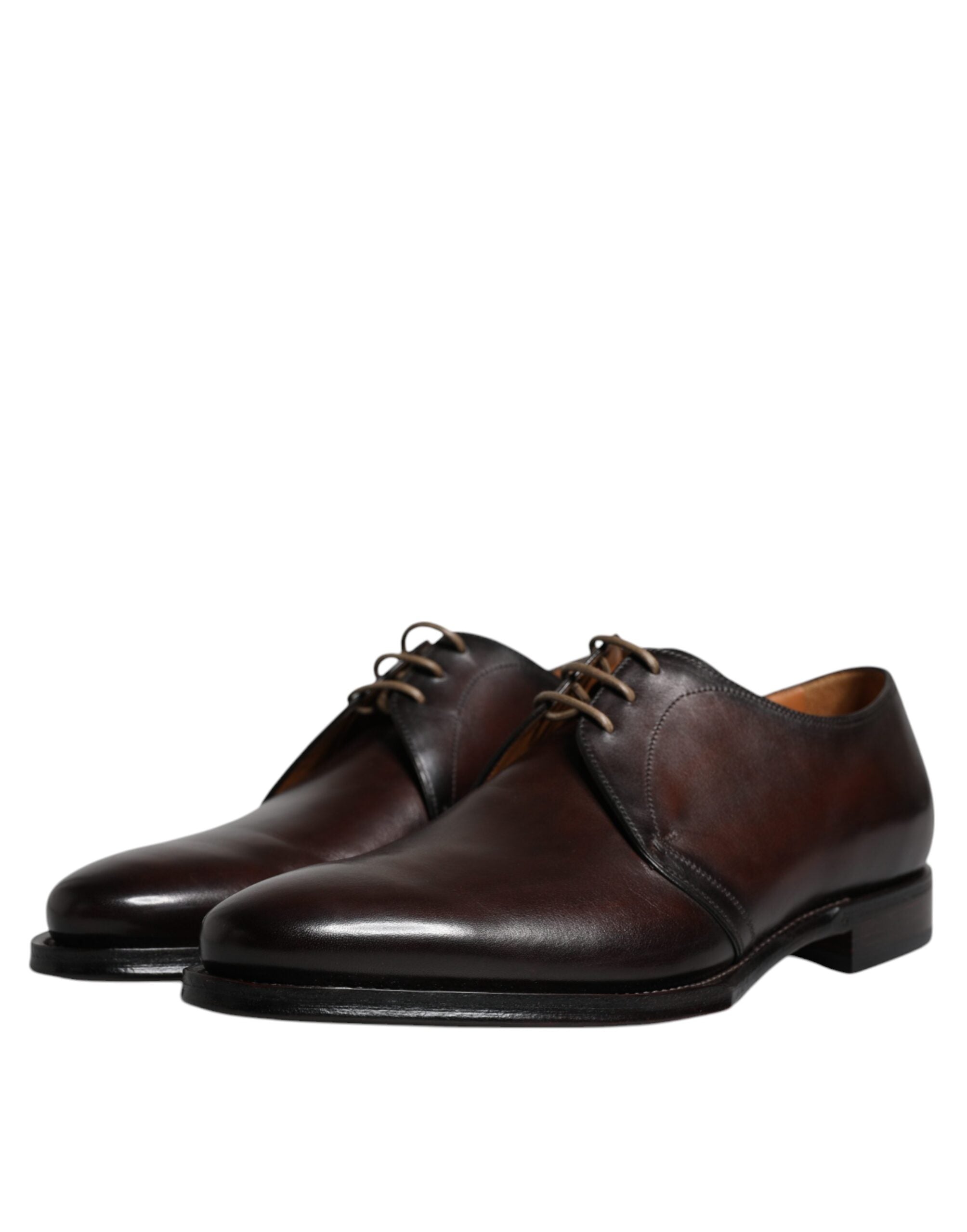 Zwarte leren veterschoenen voor heren