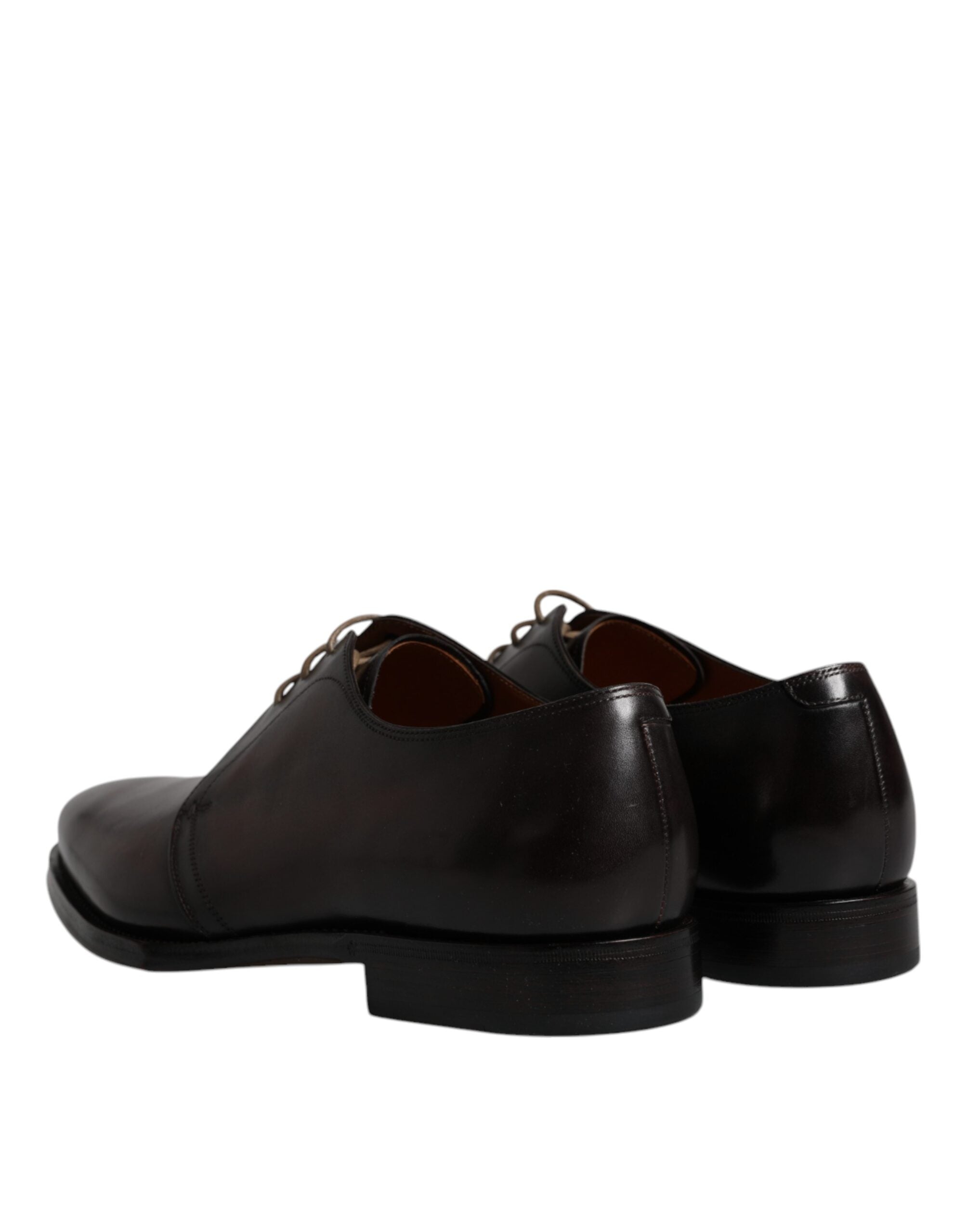 Zwarte leren veterschoenen voor heren