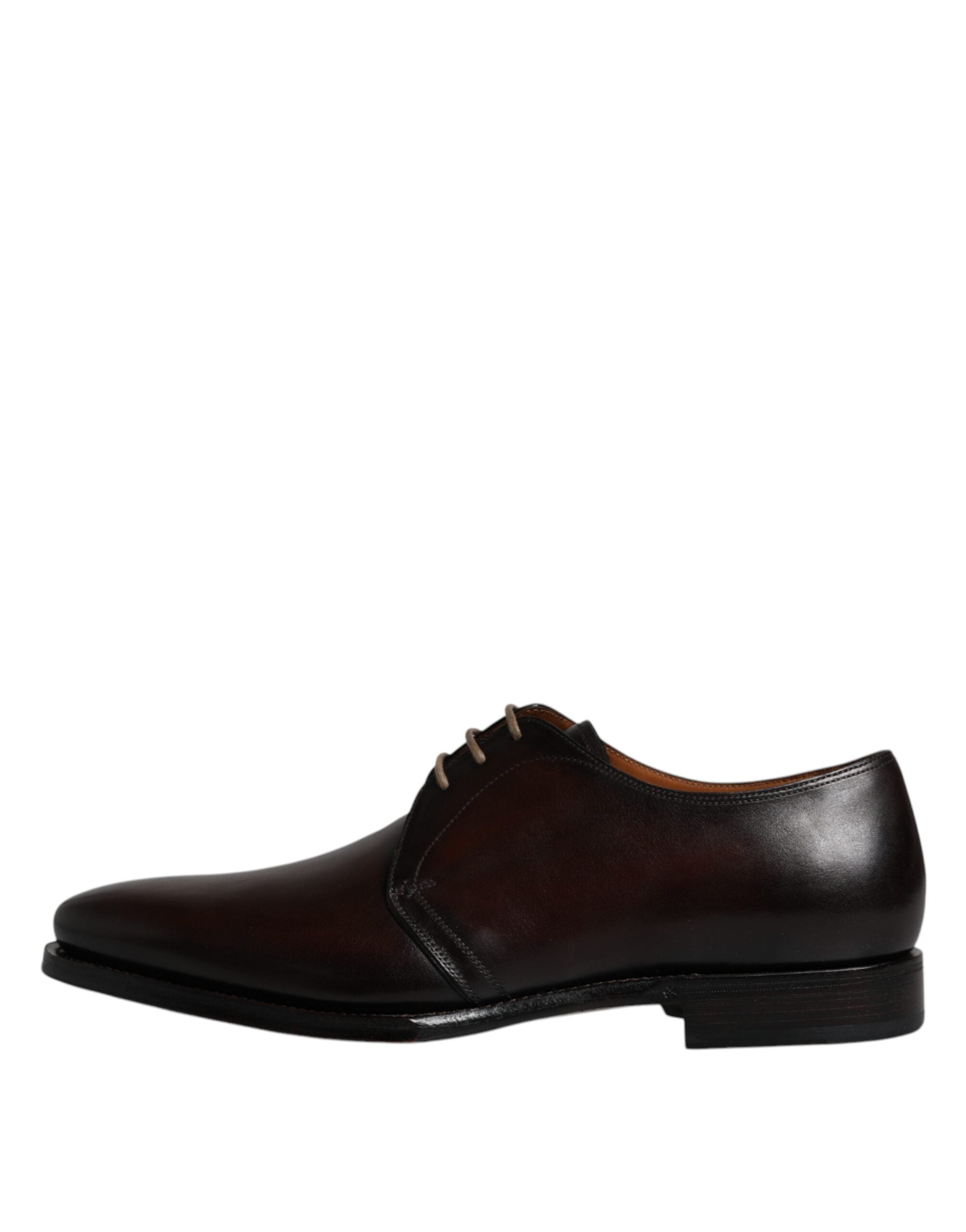 Zwarte leren veterschoenen voor heren