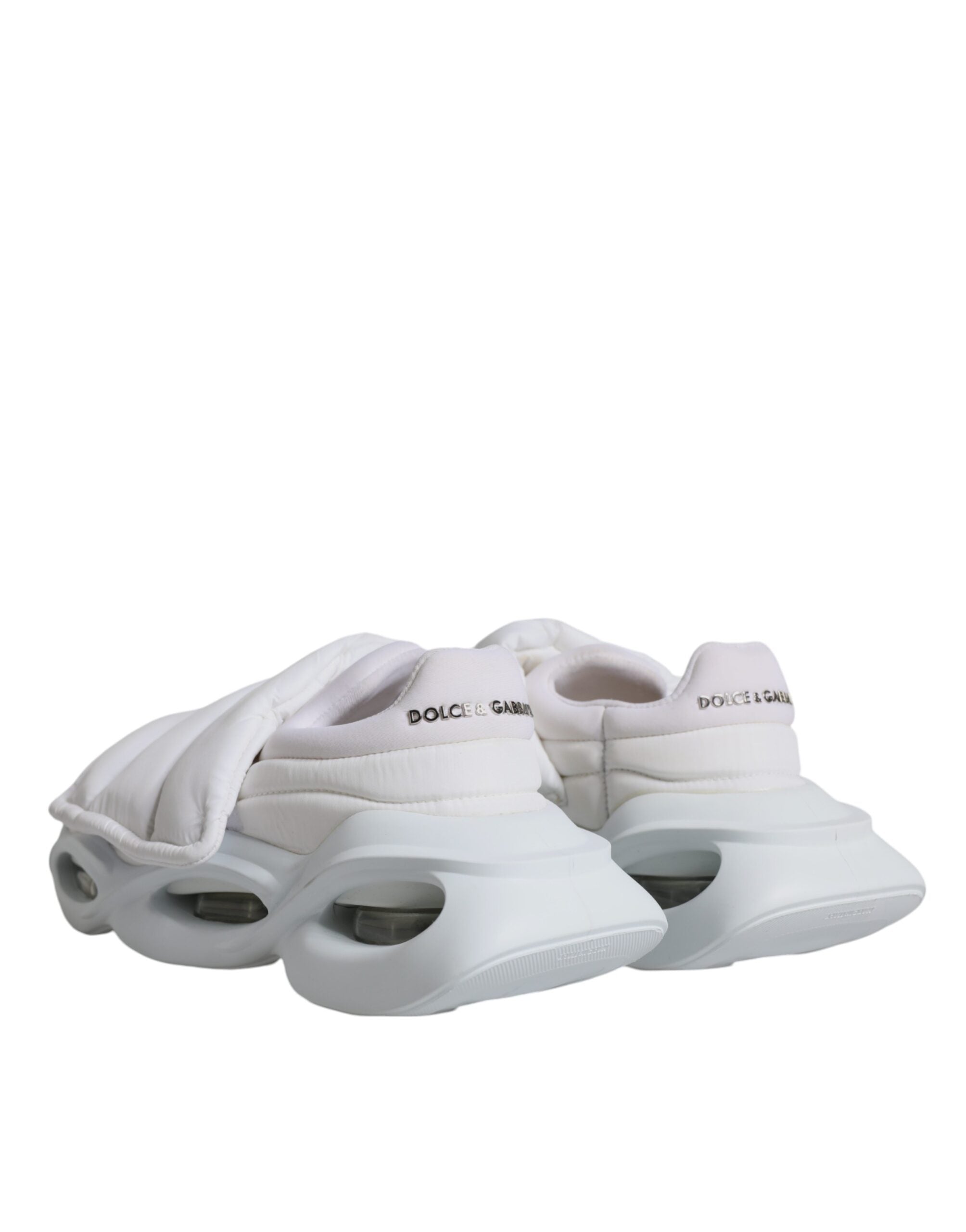 Witte, gevoerde stoffen lage sneakers