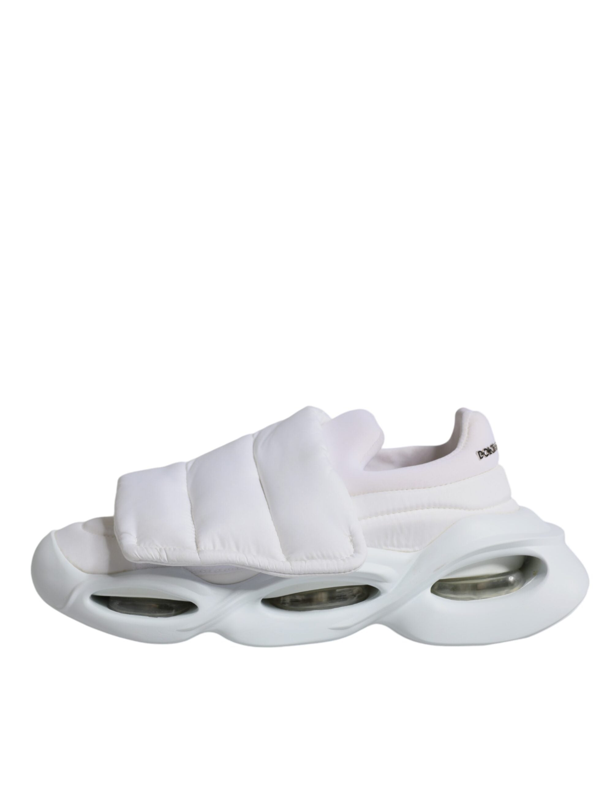 Witte, gevoerde stoffen lage sneakers