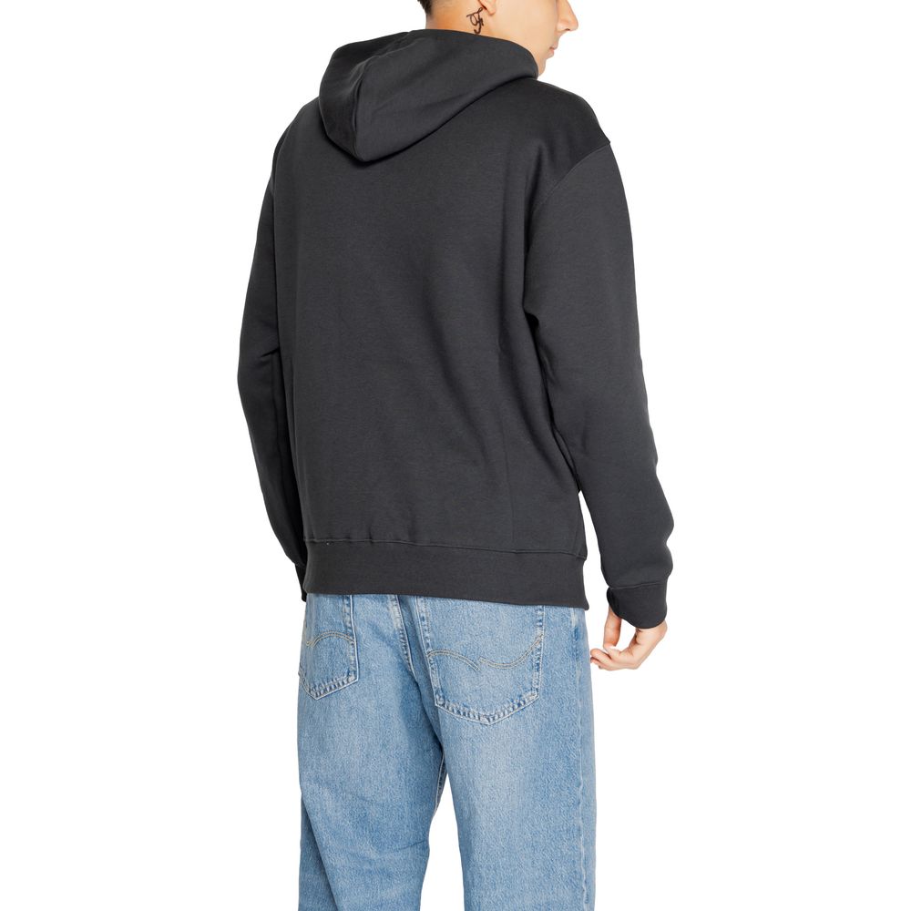 Black Cotton Hoodie