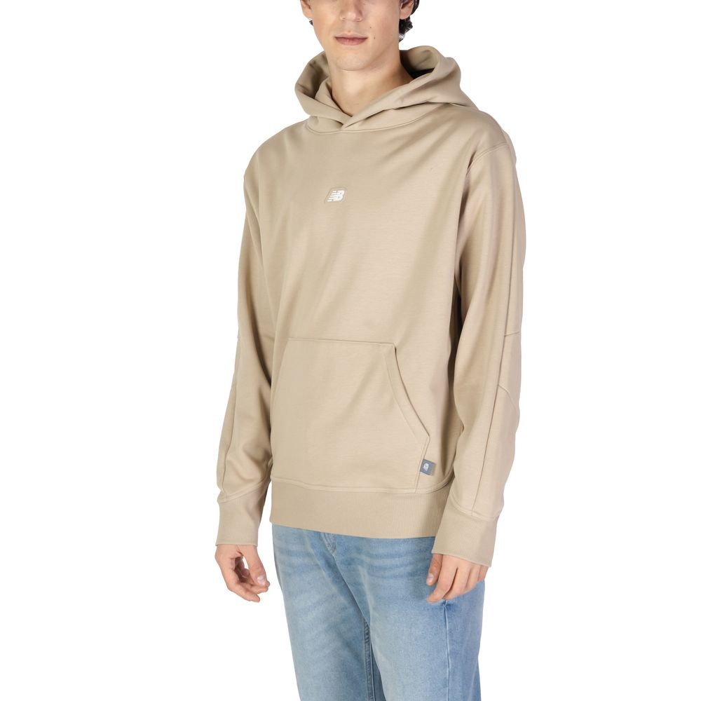 Beige hoodie van gerecycled polyester